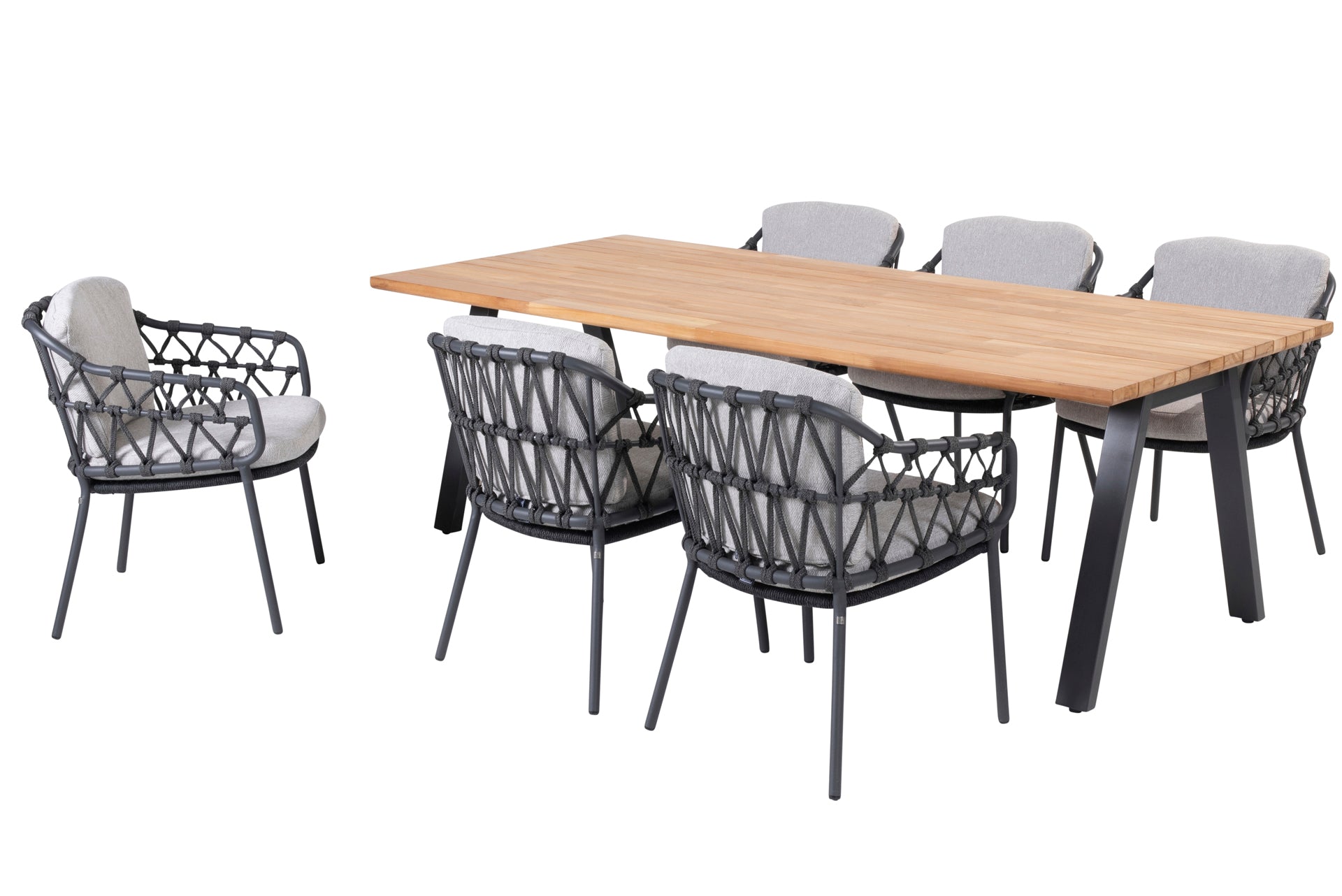 Calpi dining set with Ambassador table 240x100cm - Complete Set