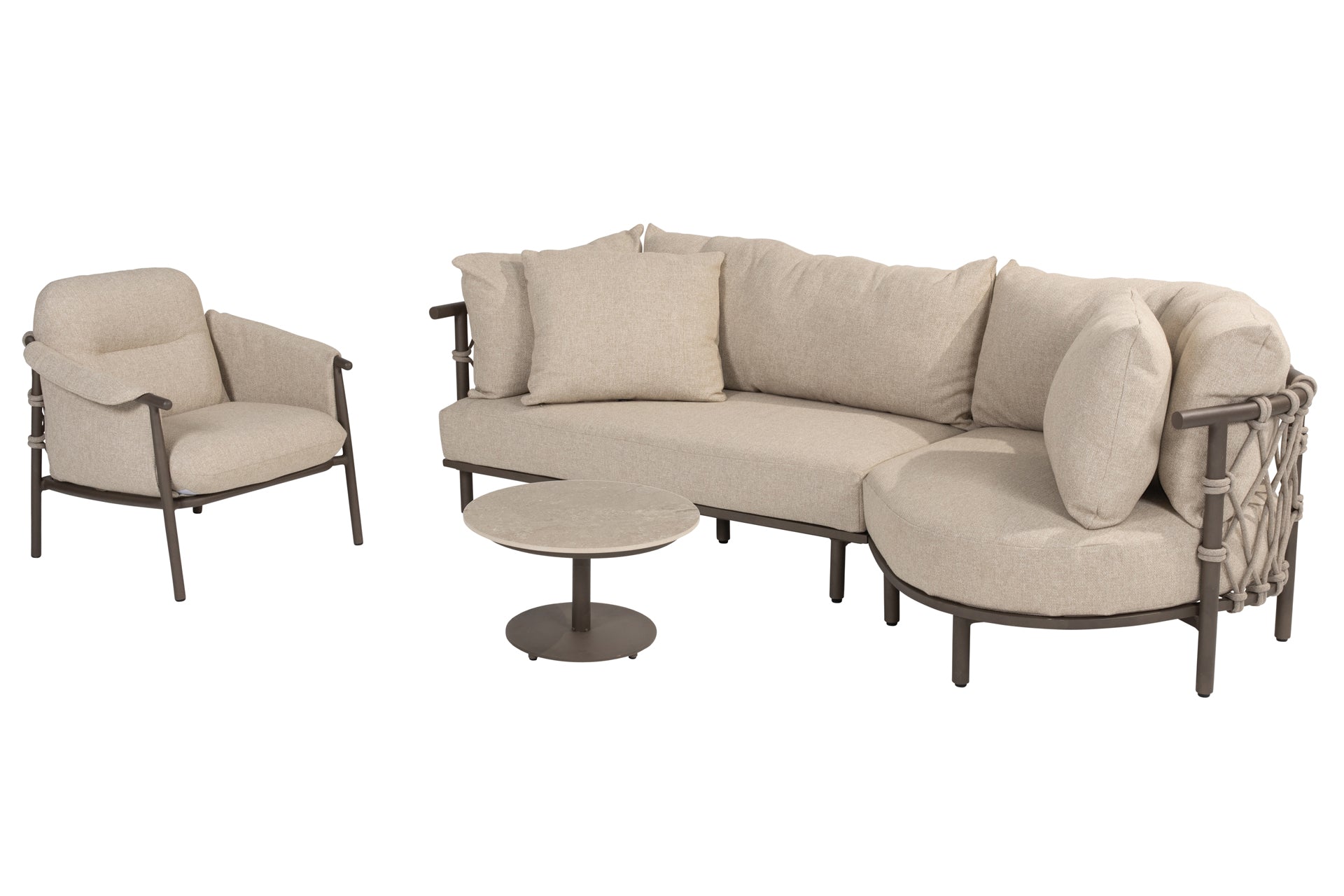 Ezra chaise lounge set with Boaz table - Complete Set