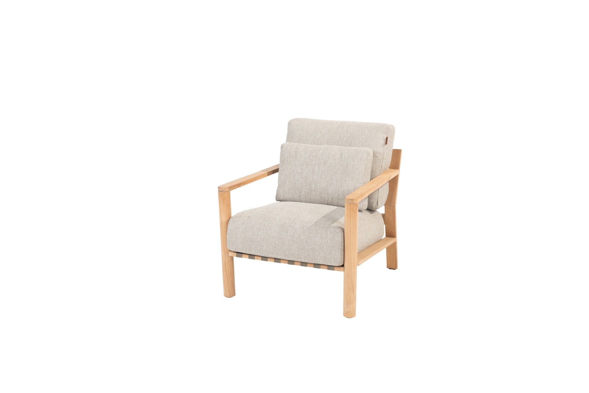 4SO Lucas loungestoel latte incl. 3 kussens