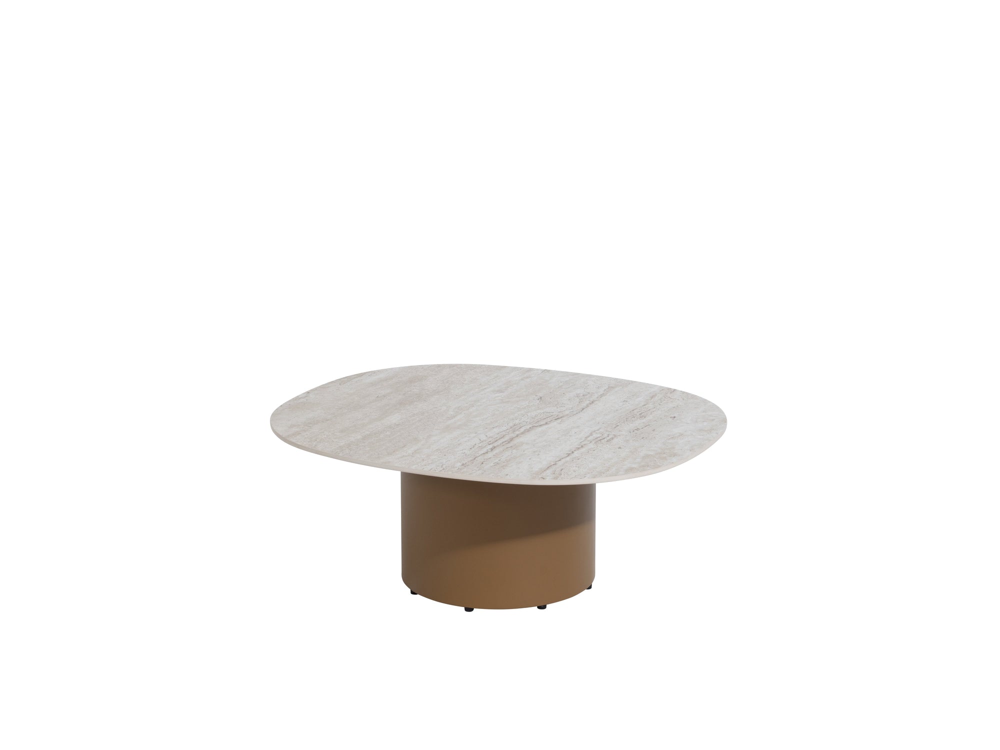 4SO Sofie coffee table ceramic travertin Sand amber