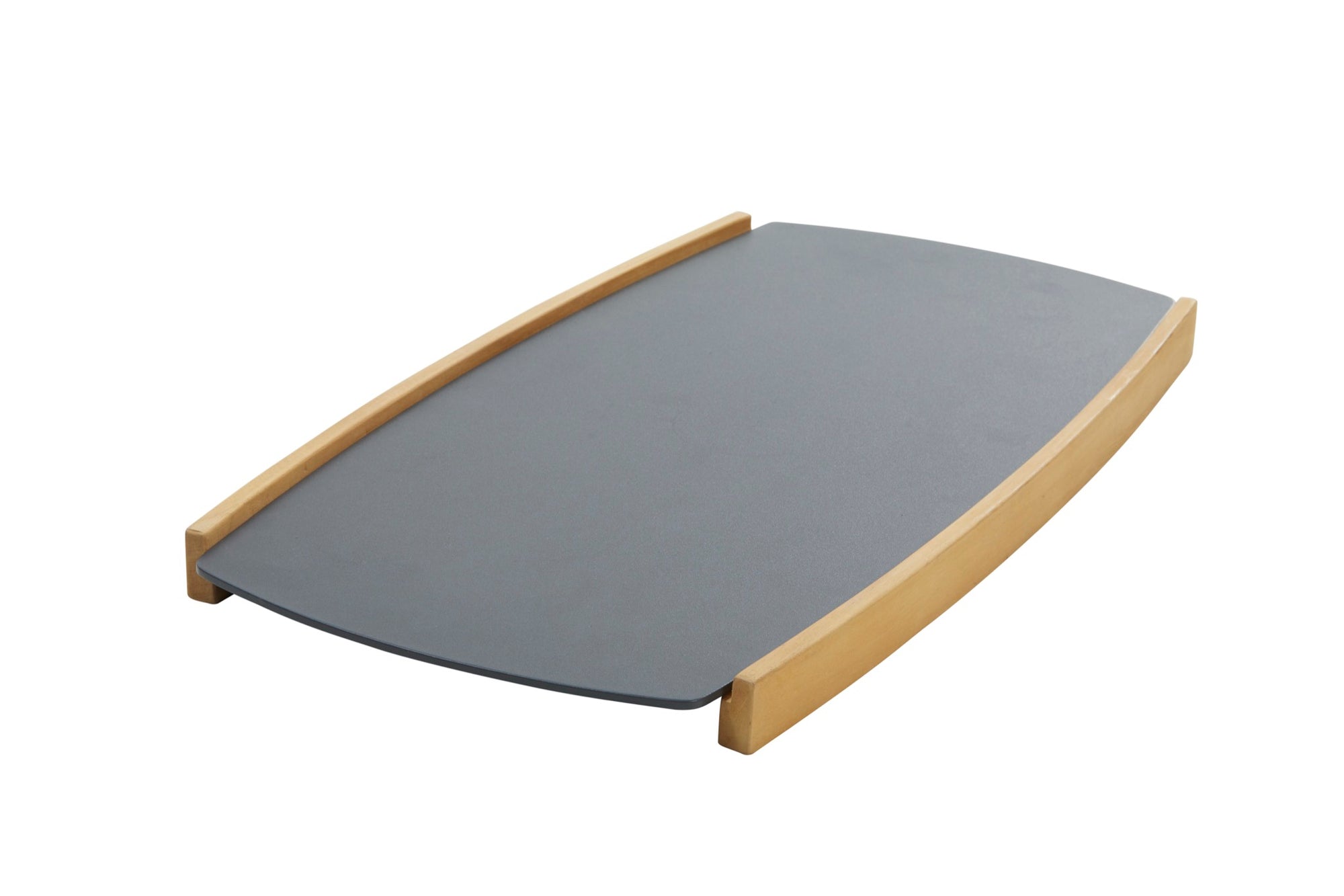 Luz serving tray teak alu - front view