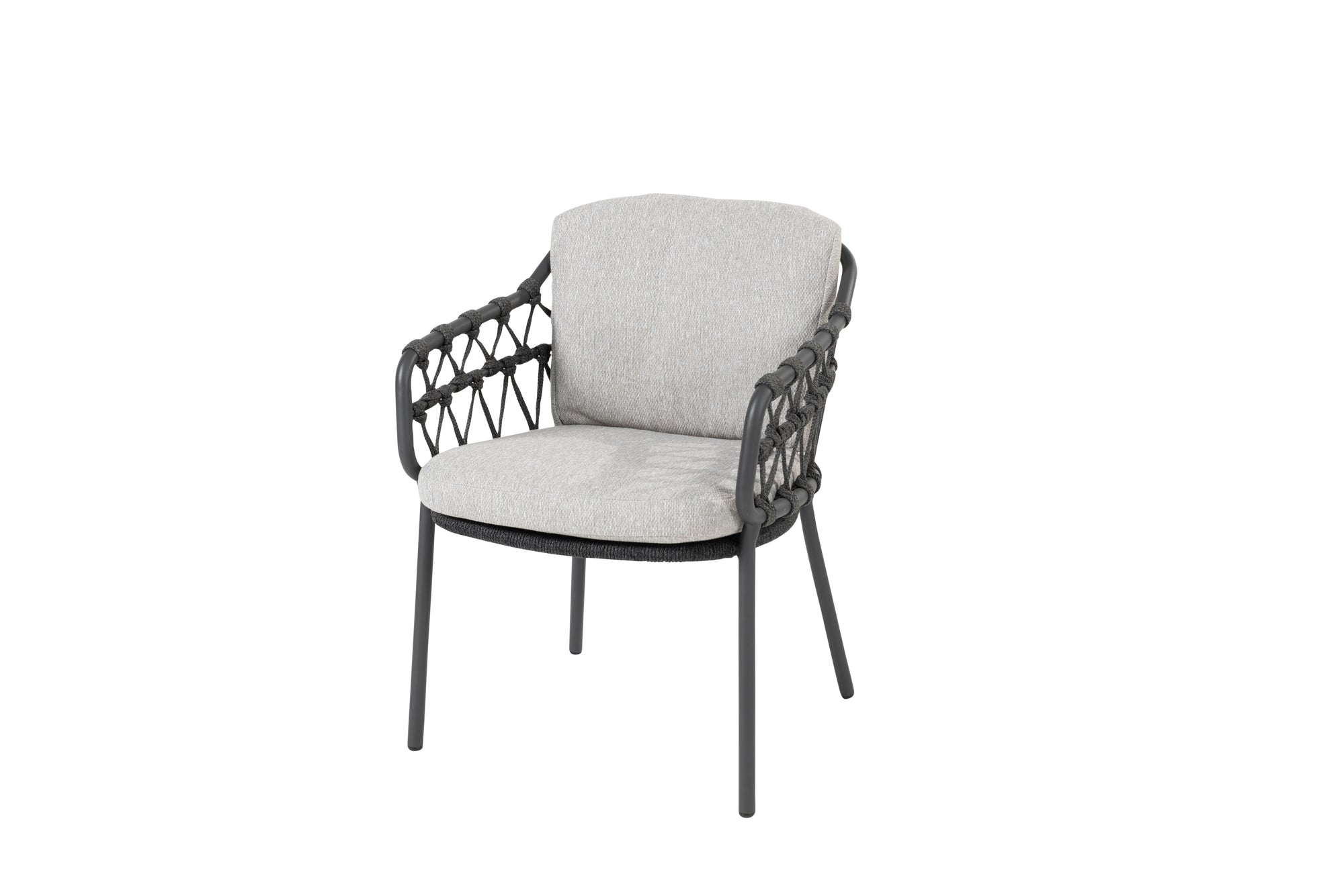 4SO Calpi loungestoel antraciet incl. 2 kussens