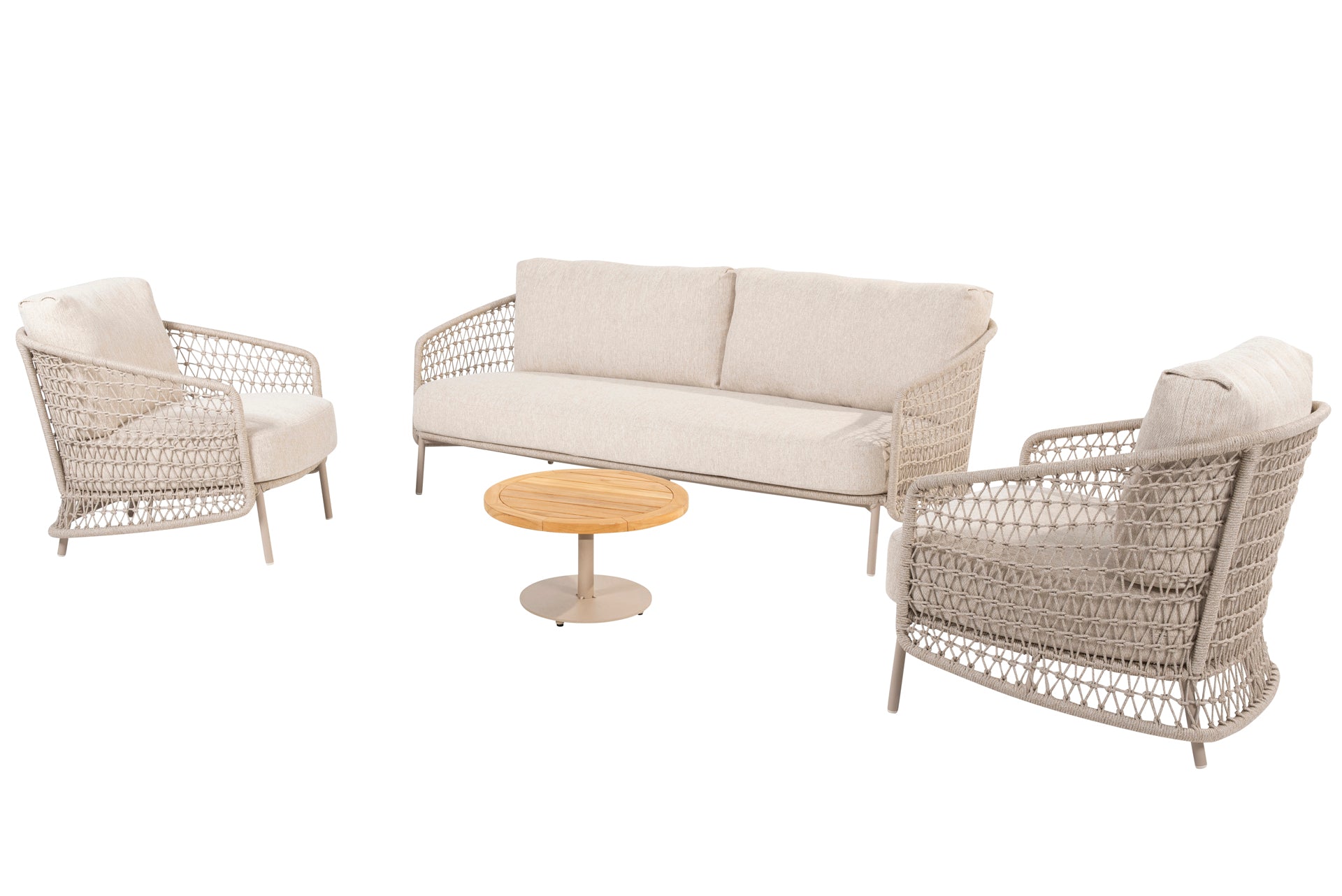 Puccini living set Latte with Volta table 60cm Latte - Complete Set