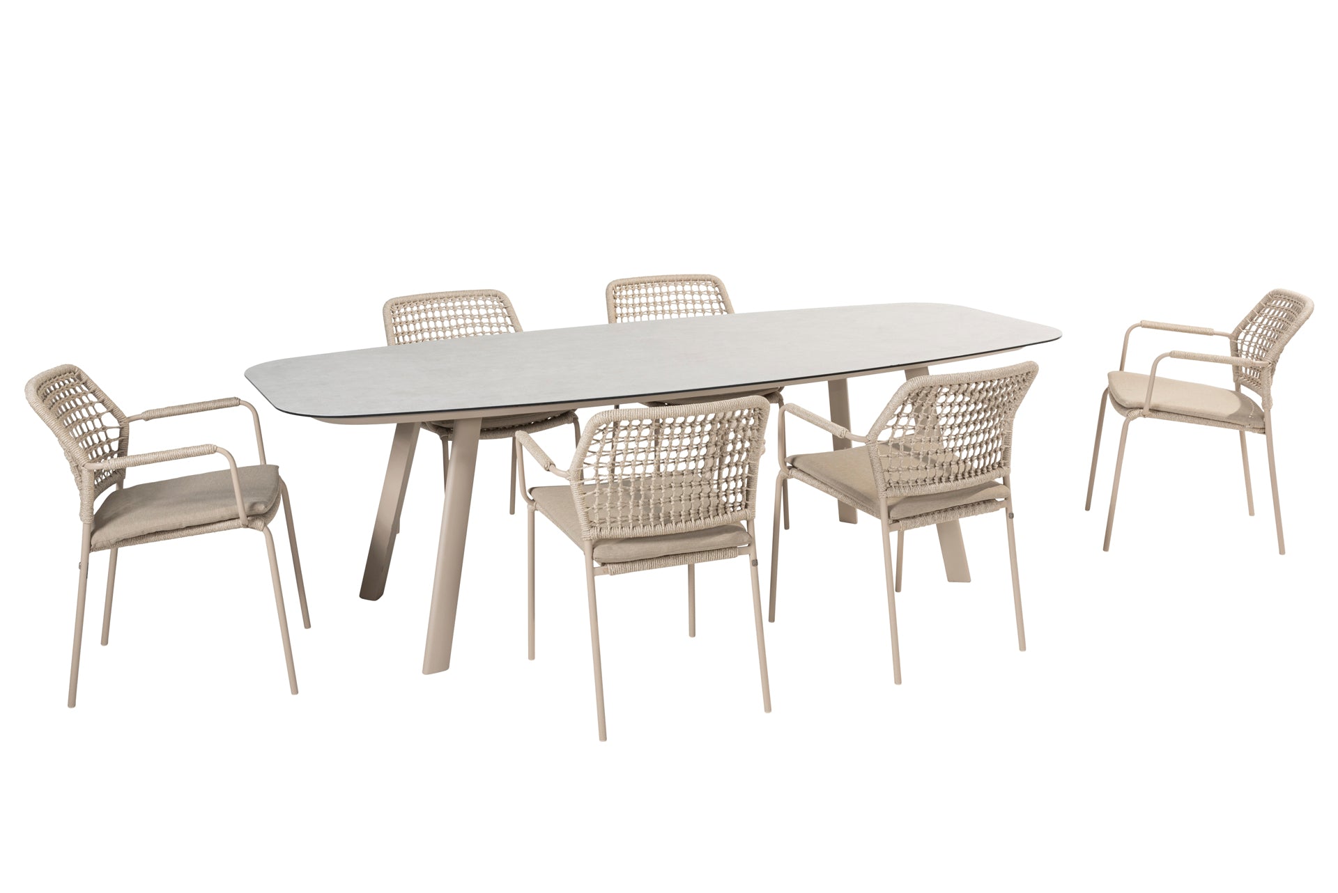 Barista dining set Latte with Manolo Latte dining table _ - Complete Set