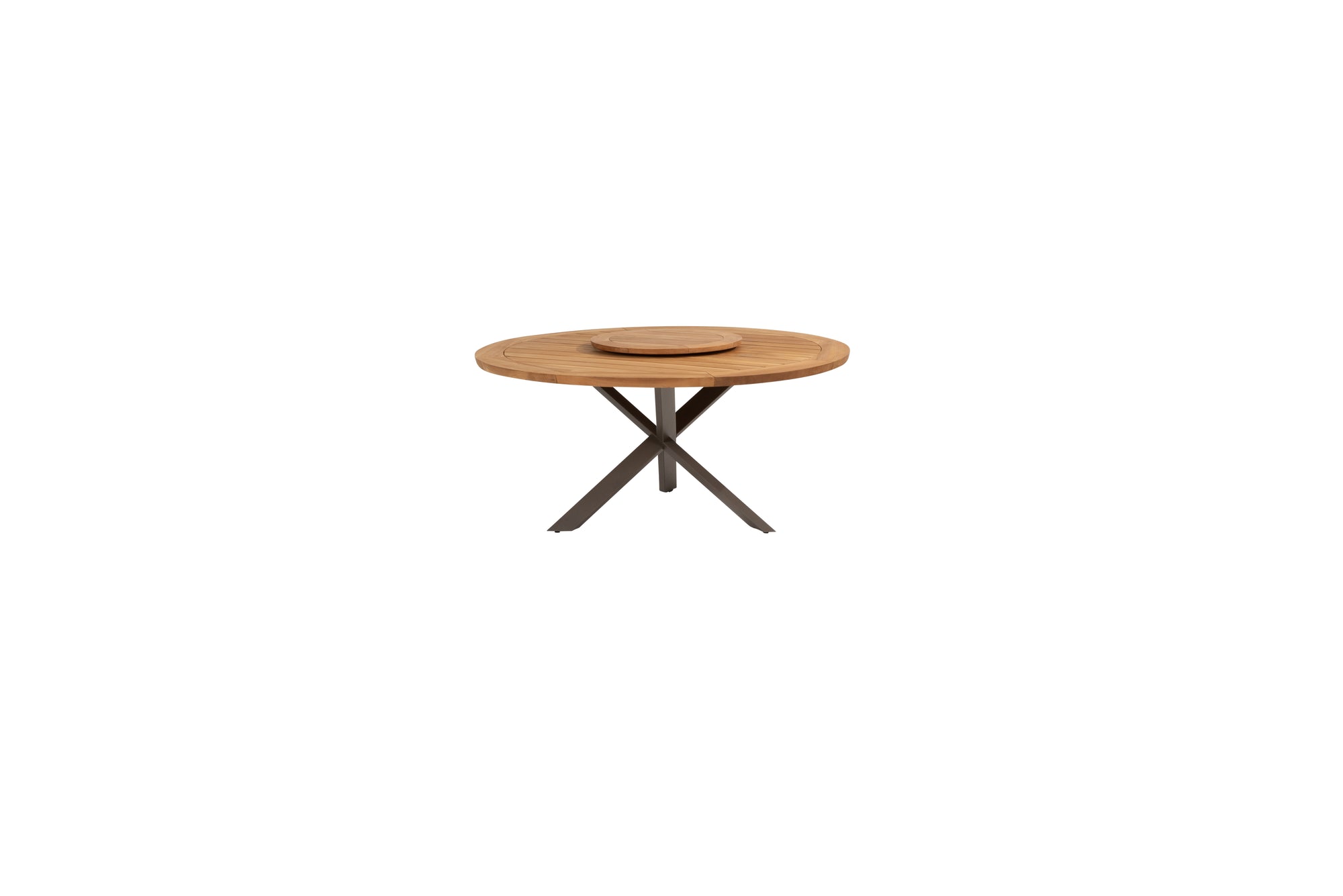 Prado dining table Teak 160cm with Terre legs and Lazy Susan
