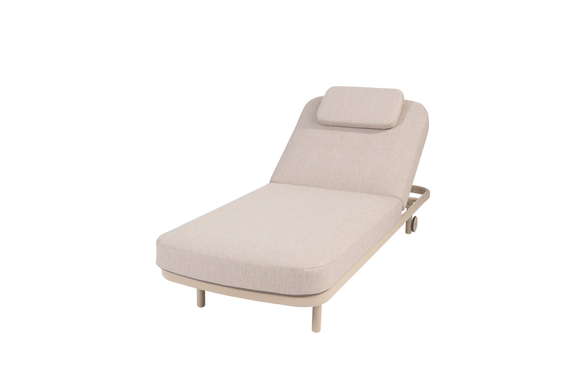 Taste 4SO Milano sunbed latte with cushion and headrest - SKU 91846