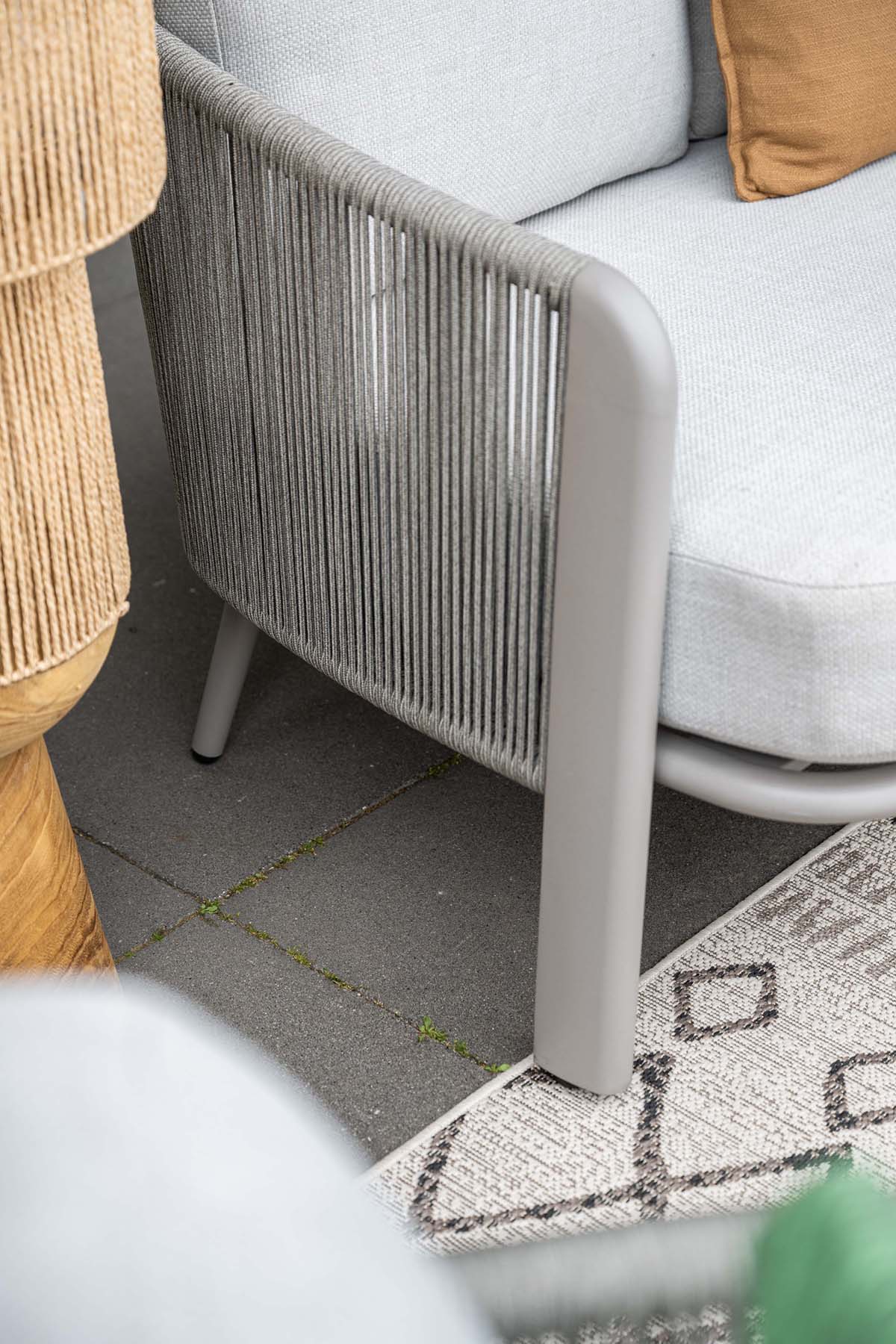 Garden Impressions Durango loungeset 3-delig aluminium frame met rope - afbeelding 11