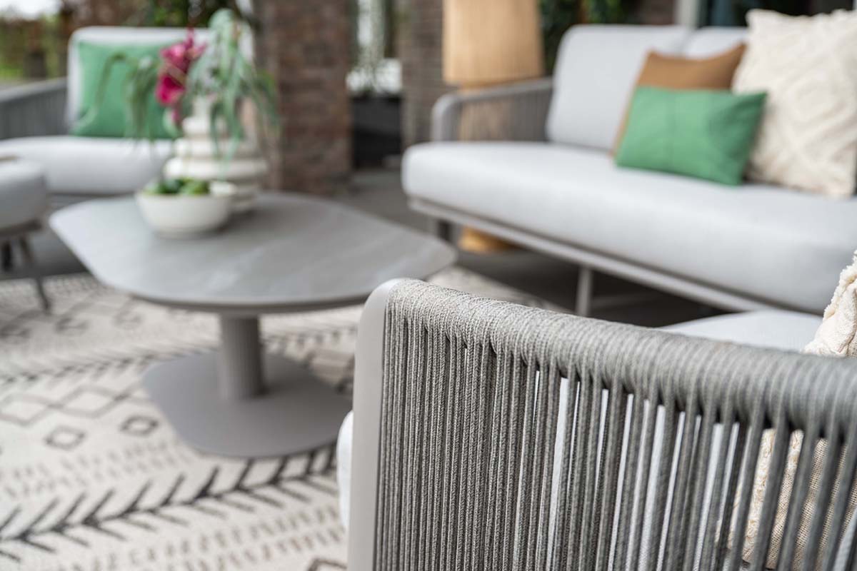 Garden Impressions Durango loungeset 3-delig aluminium frame met rope - afbeelding 19