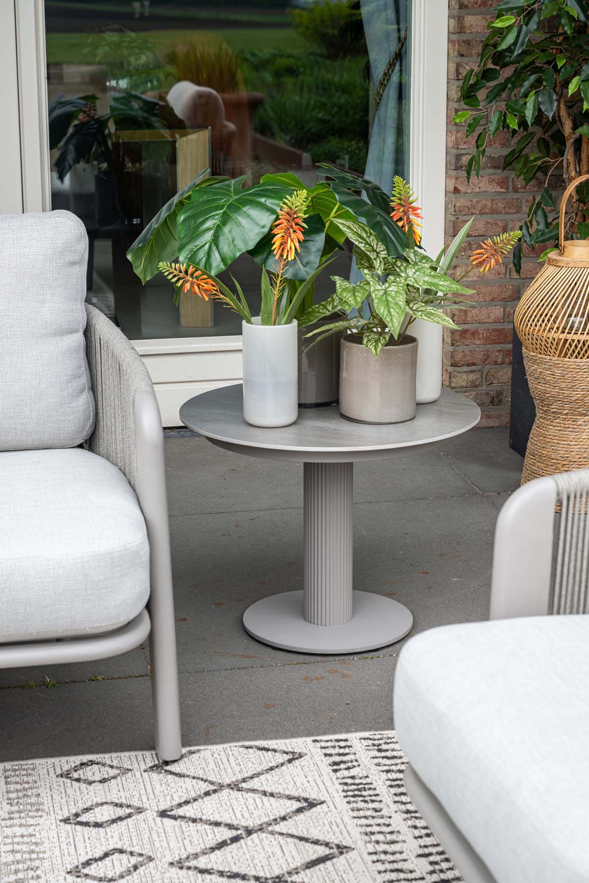 Garden Impressions Durango loungeset 3-delig aluminium frame met rope - afbeelding 2