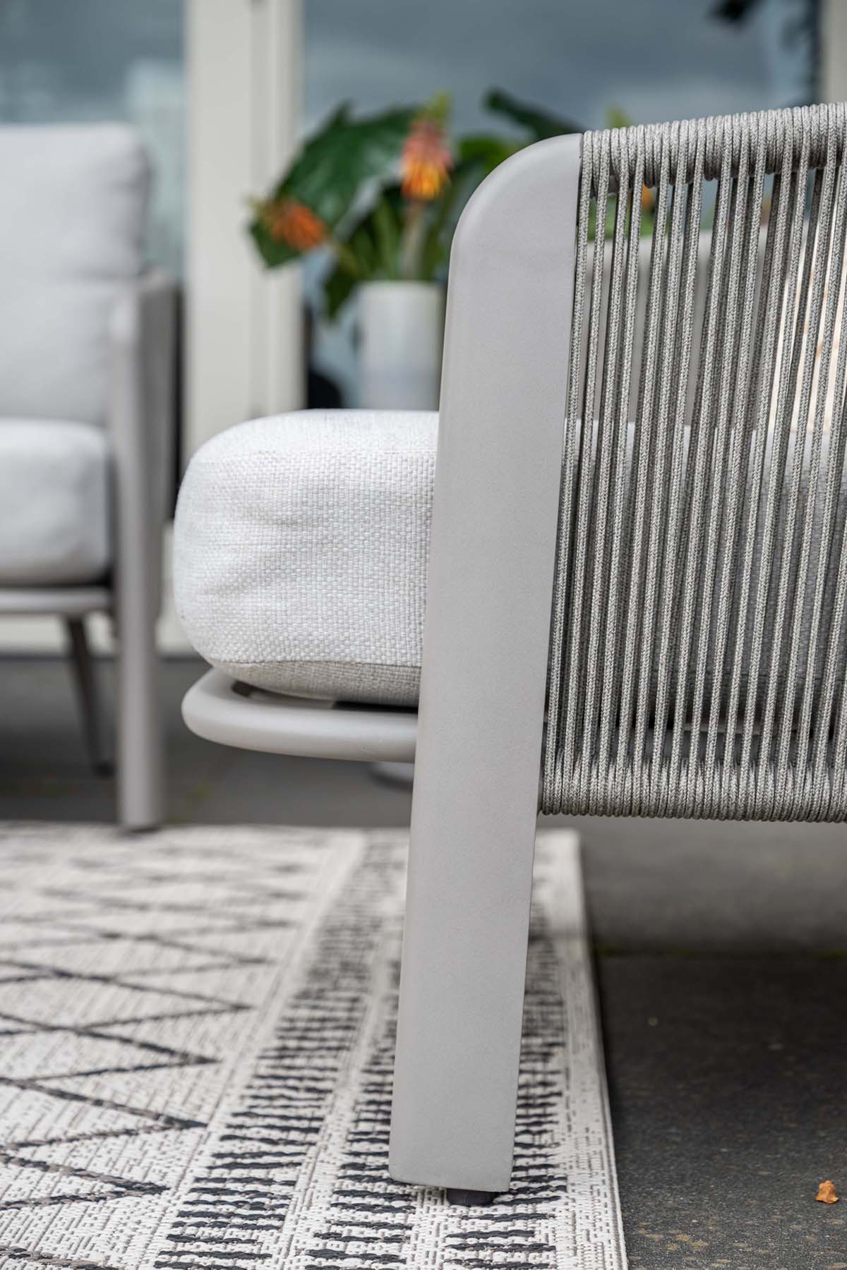 Garden Impressions Durango loungeset 3-delig aluminium frame met rope - afbeelding 6