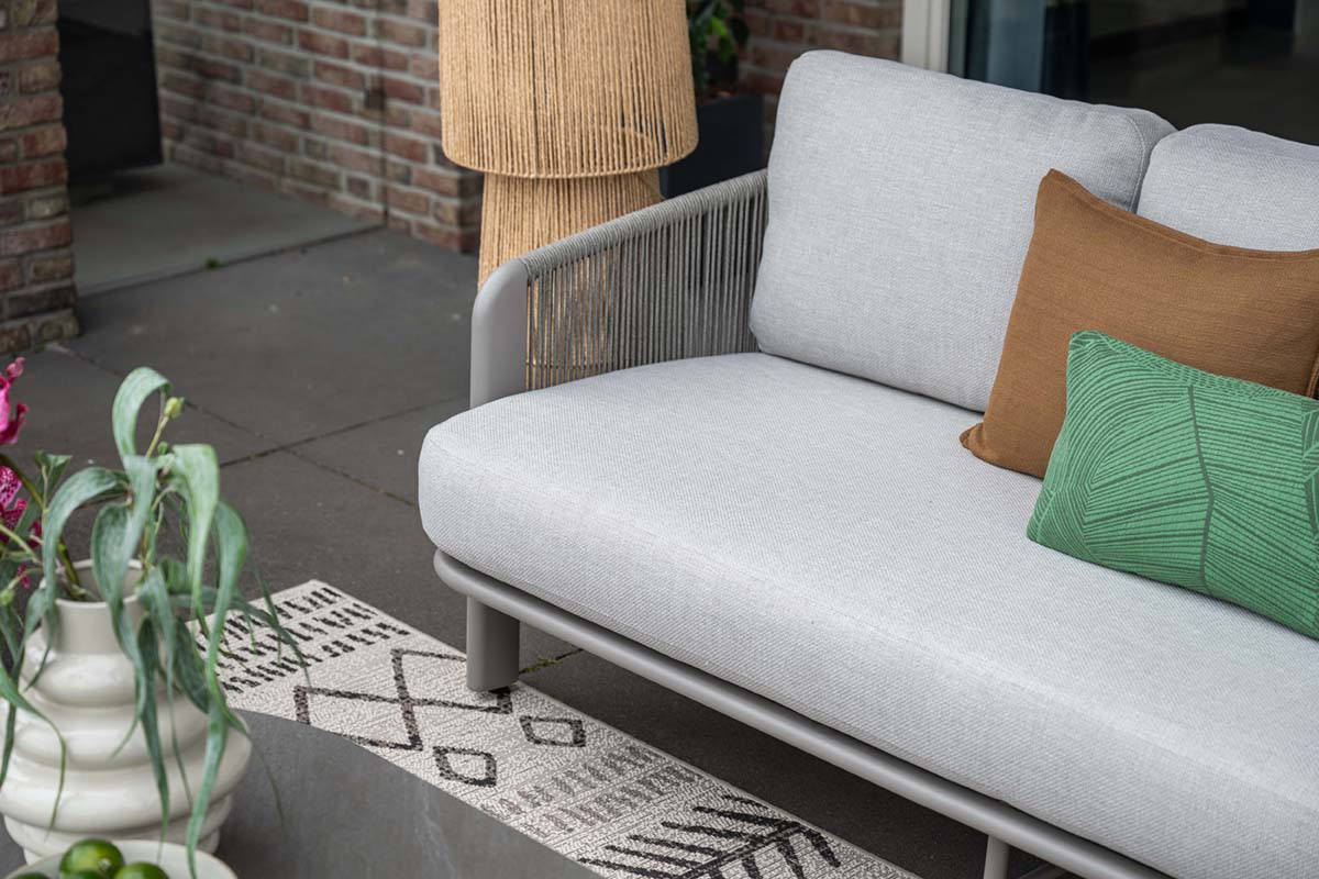 Garden Impressions Durango loungeset 3-delig aluminium frame met rope - afbeelding 7