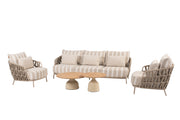 Beverly lounge set latte with June tables - Complete Set