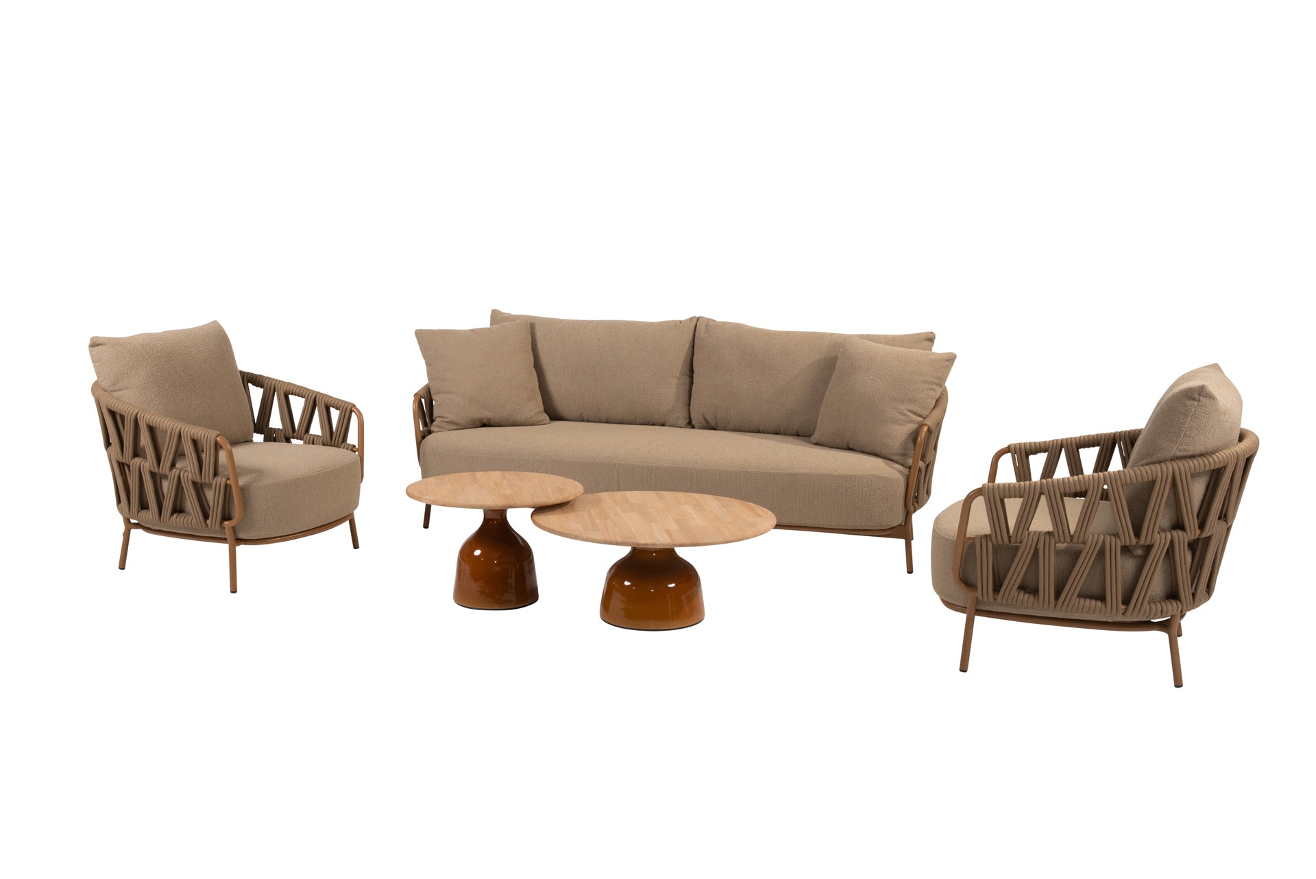 Biarritz lounge set amber with June tables - Complete Set