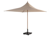  Vivenda parasol 270x270cm Woodlook frame Sand 01