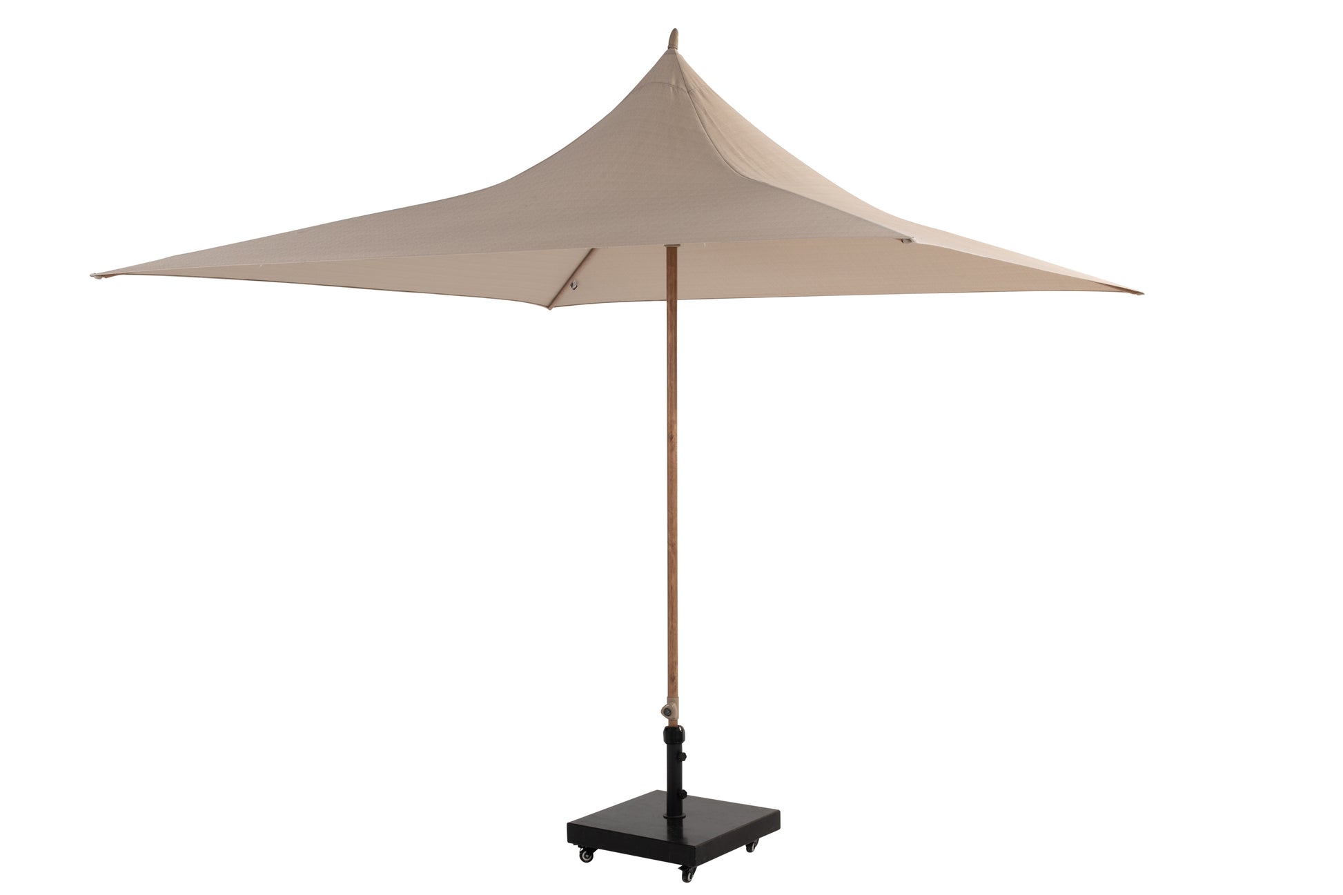 Vivenda parasol 270x270cm Woodlook frame Sand 01