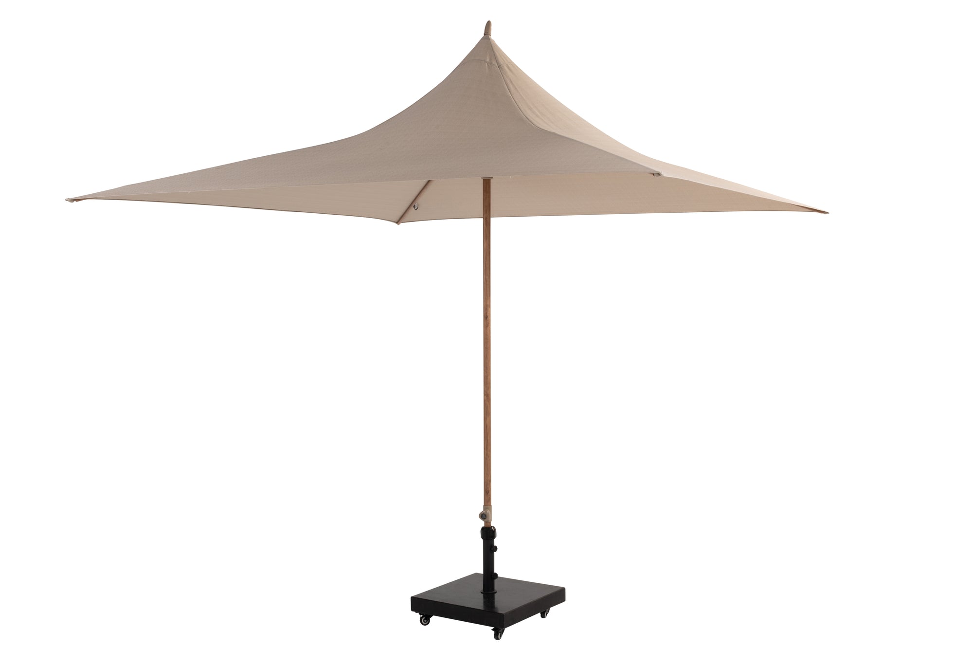  Vivenda parasol 270x270cm Woodlook frame Sand 01