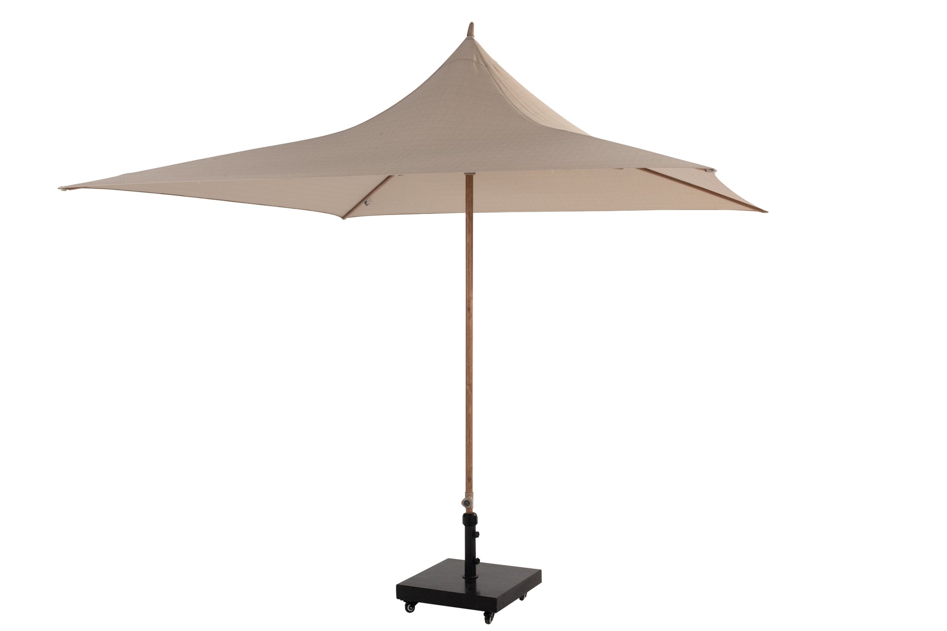  Vivenda parasol 270x270cm Woodlook frame Sand 02