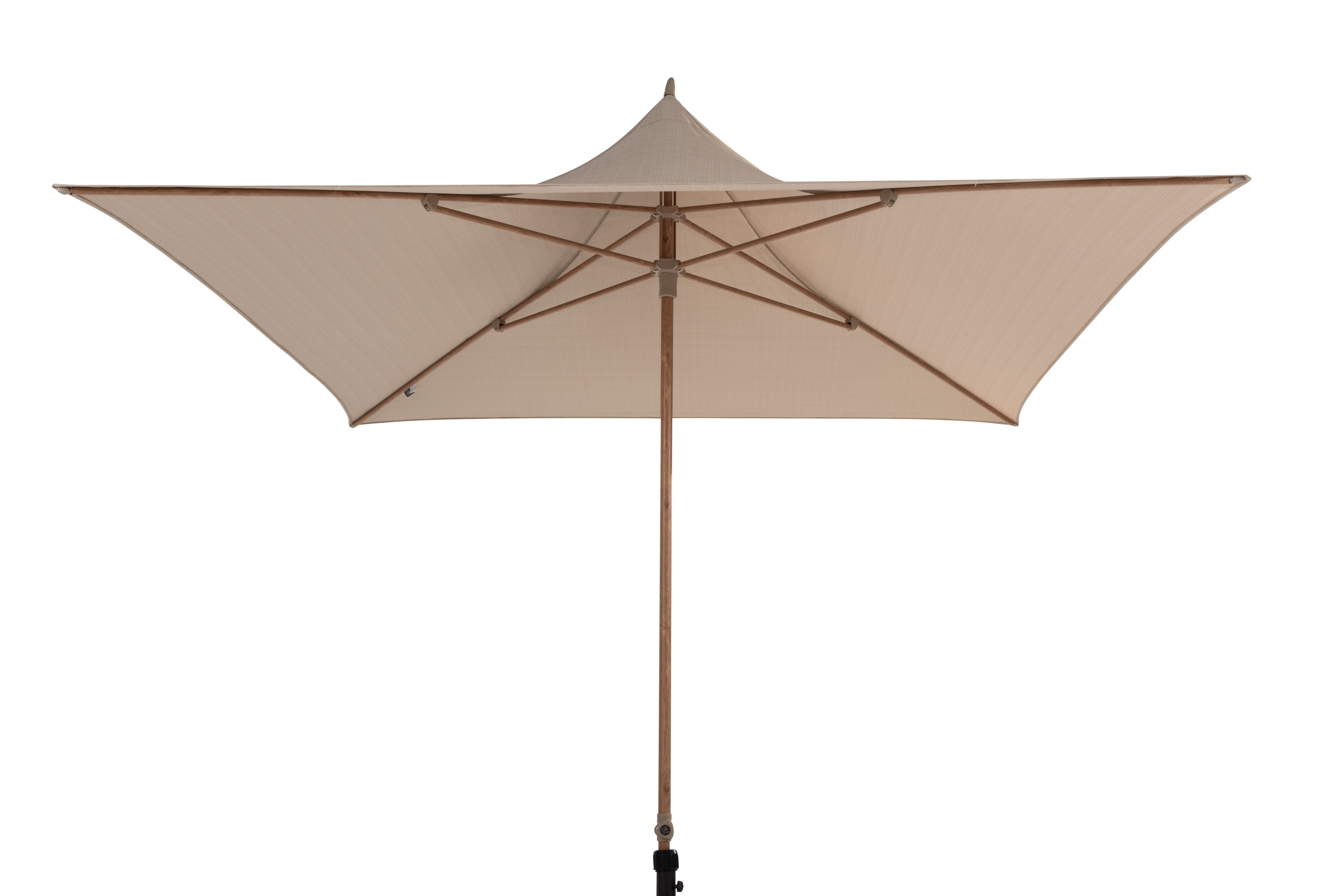  Vivenda parasol 270x270cm Woodlook frame Sand 03