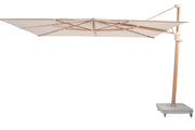  Finca parasol 400x300cm Woodlook frame Sand 01