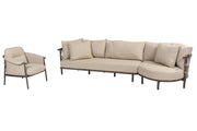 4SO Ezra chaise lounge set without table