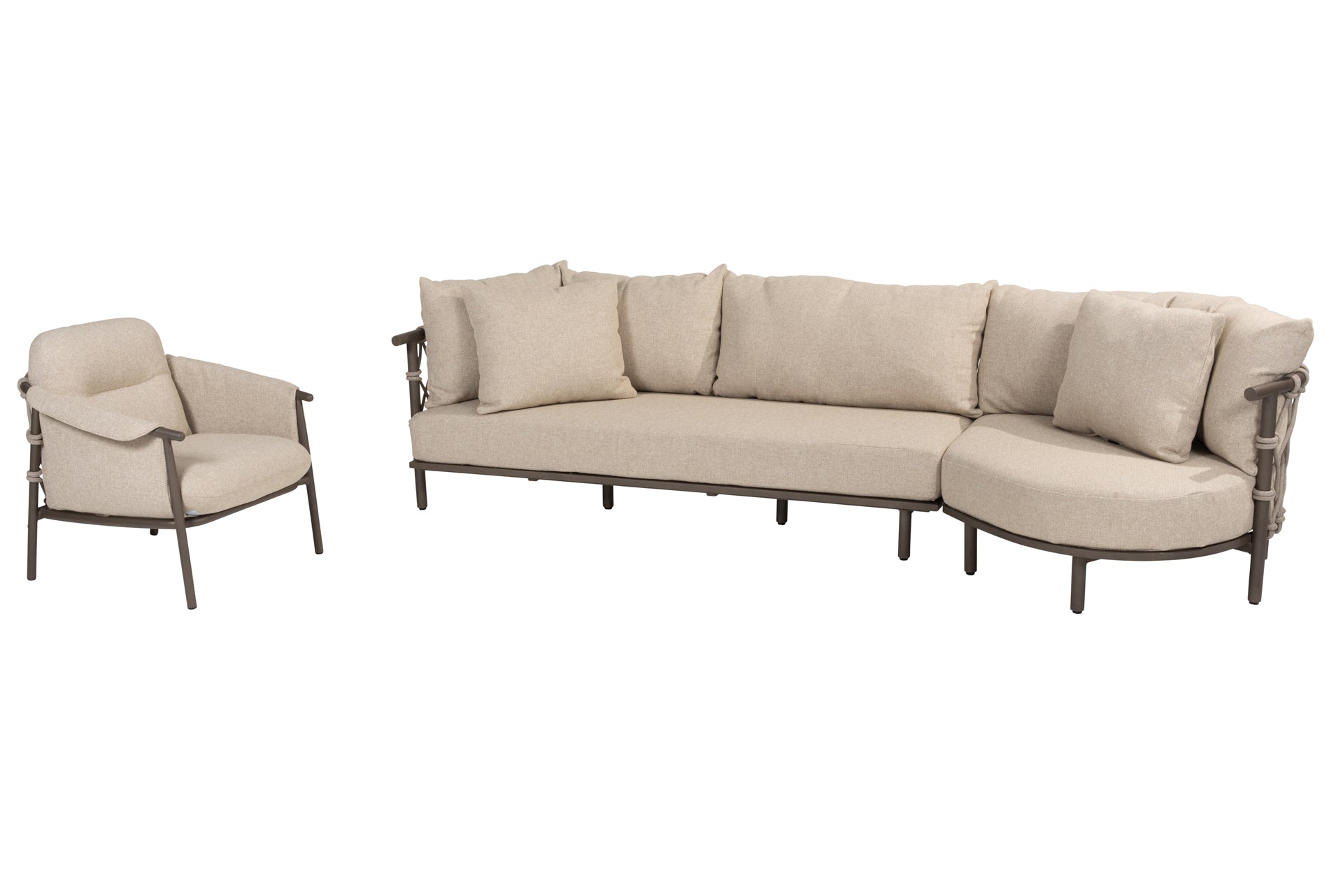 4SO Ezra chaise lounge set without table