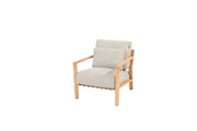 4SO Lucas loungestoel latte incl. 3 kussens