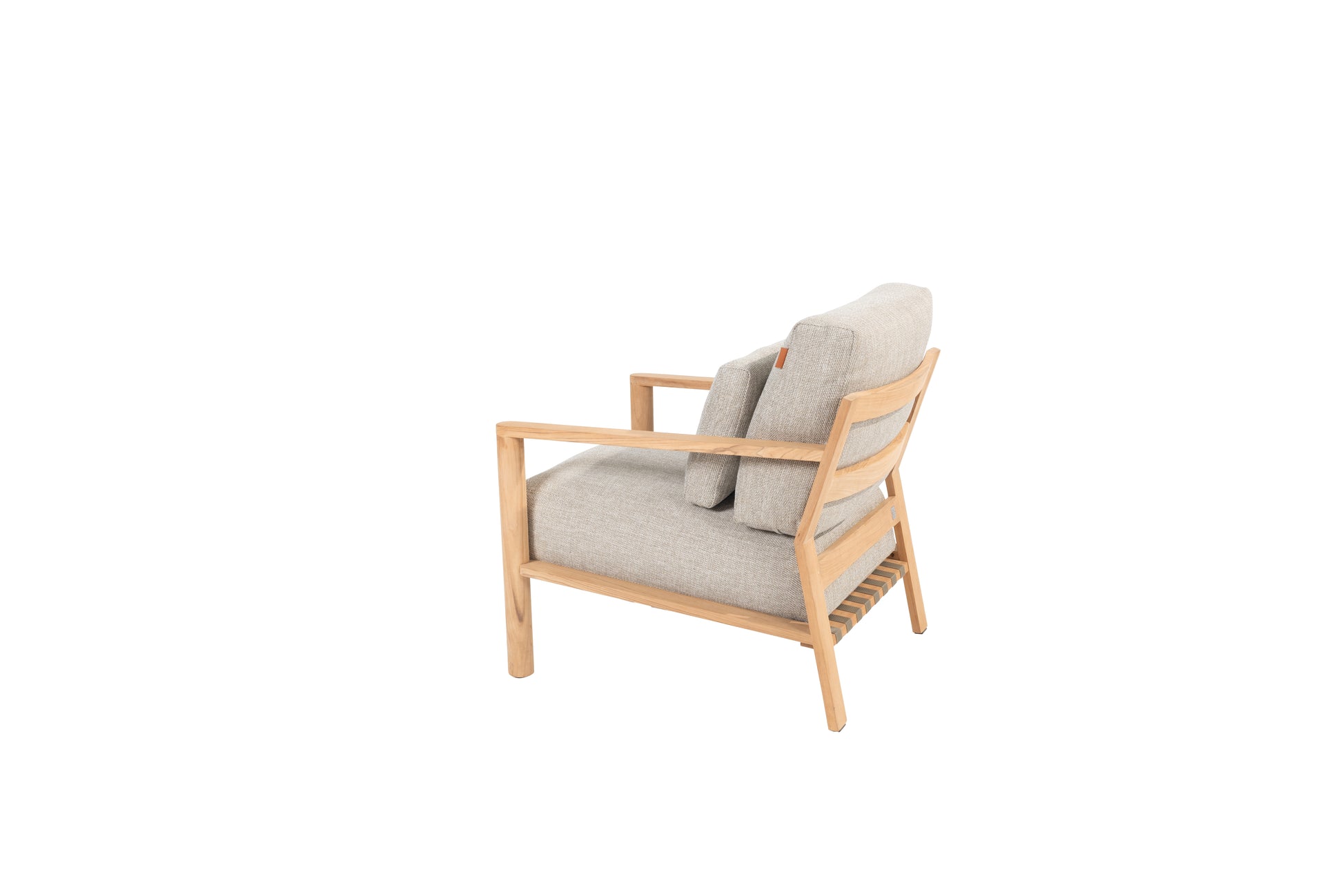 4SO Lucas living chair natural teak with 3 cushions - SKU 17010