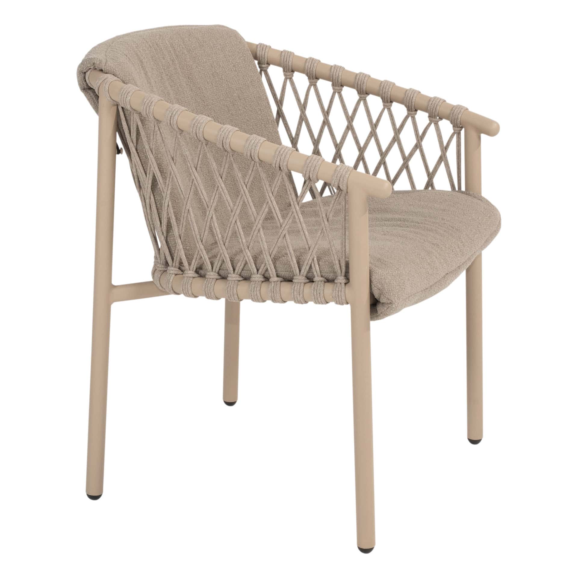 Allora Dining Chair Latte/Taupe - Angle 4
