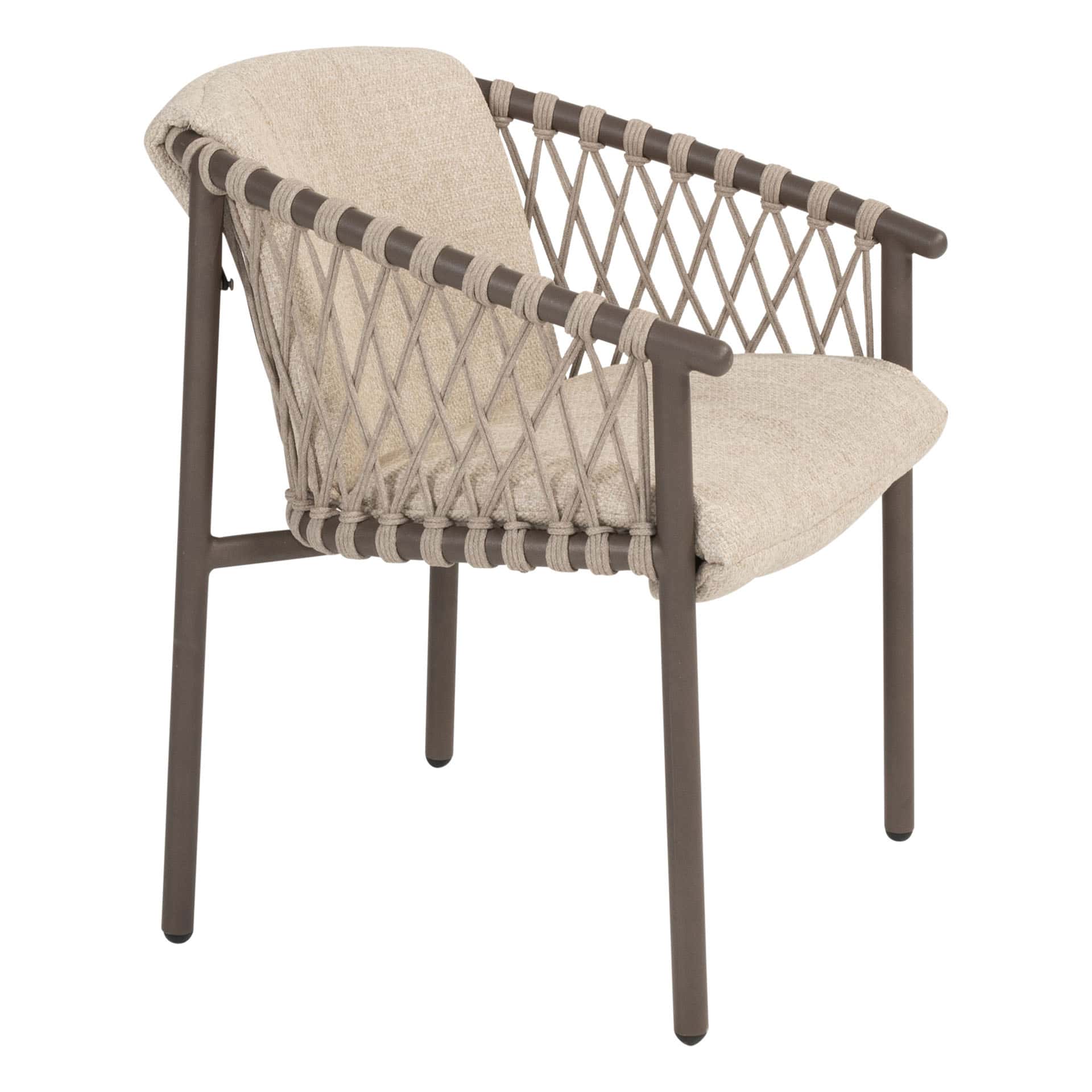 4SO Allora dining set terre (2 st.) met Vermont tafel 75x75cm