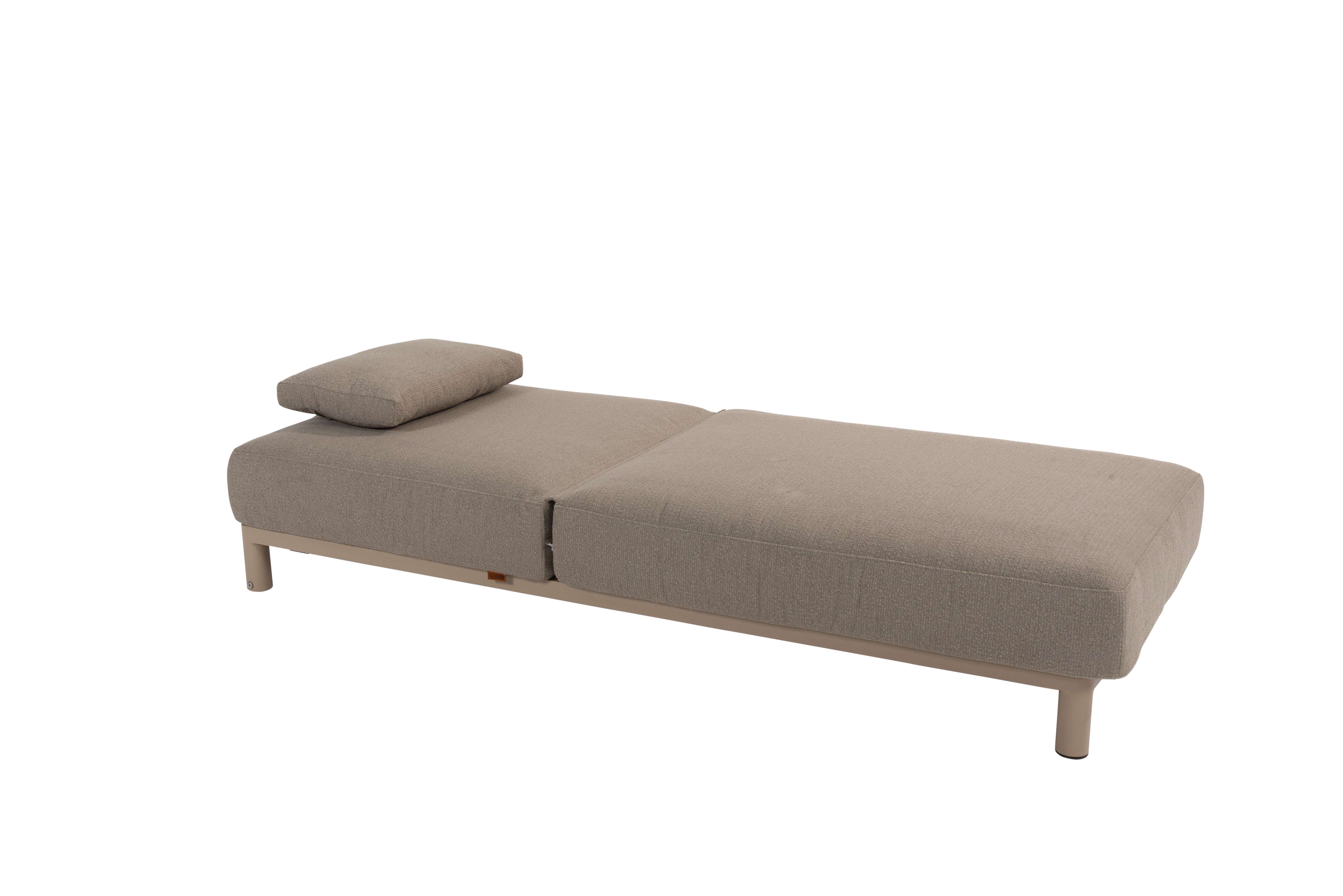 4SO Madeira sunbed with cushion and head support latte - SKU 17077