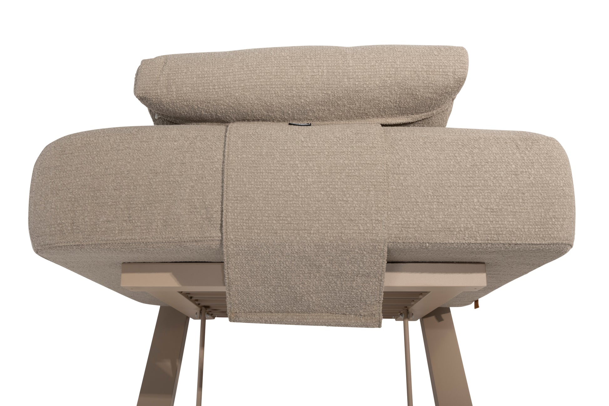 4SO Madeira sunbed with cushion and head support latte - SKU 17077 - Detail view