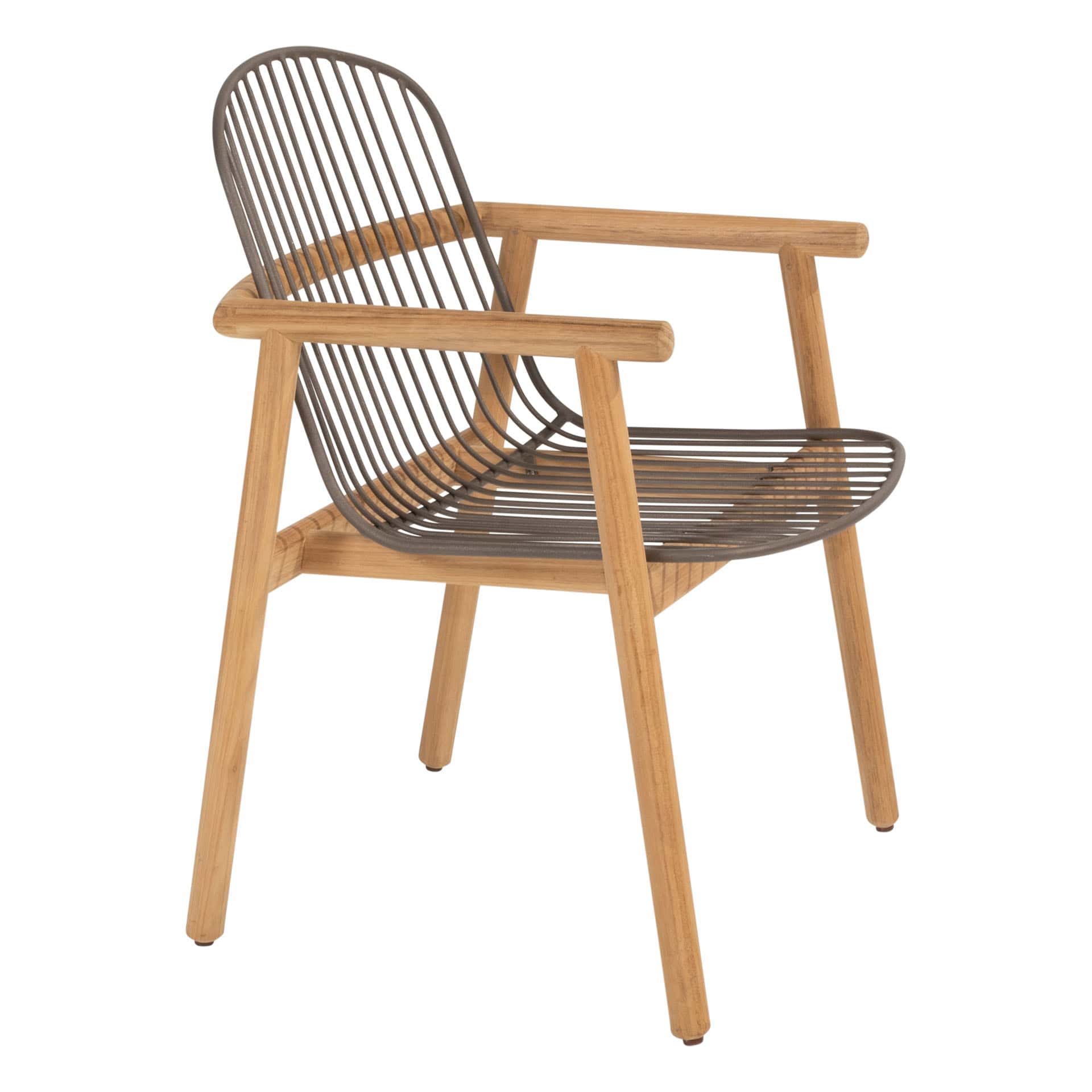 4 Seasons Outdoor Samos dining stoel + Taste 4SO Prado teak tafel 130 Ø cm