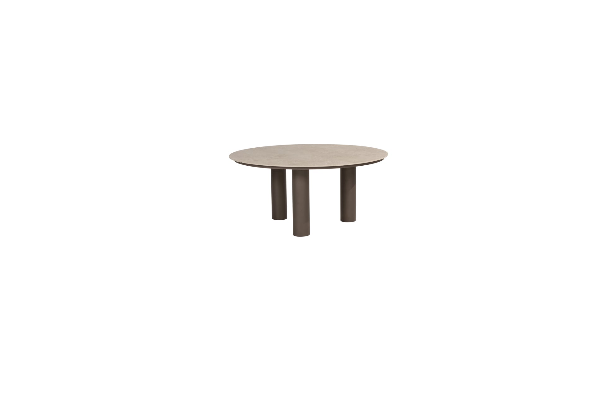 4 Seasons Outdoor Arizona dining table ceramic top 160cm with 3 legs Terre - Image 2