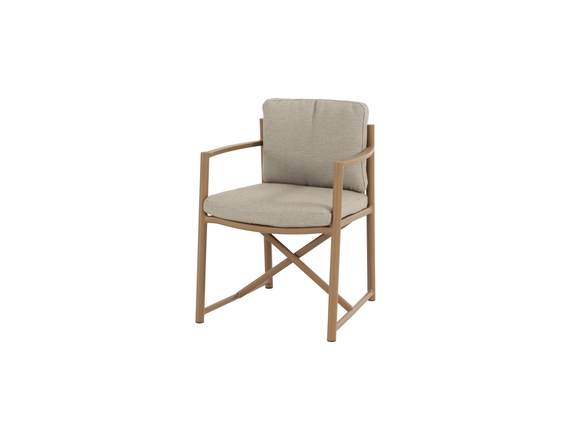 4SO Marina dining stoel taupe incl. 2 kussens