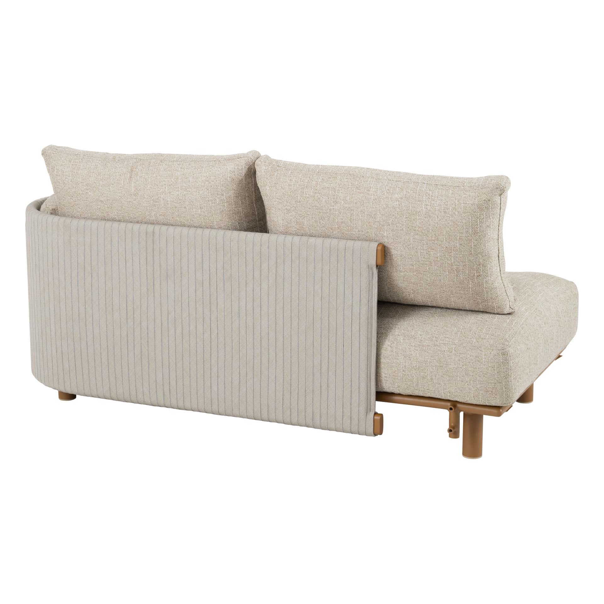 4SO Safina modulares Sofa mit Chaiselongue amber