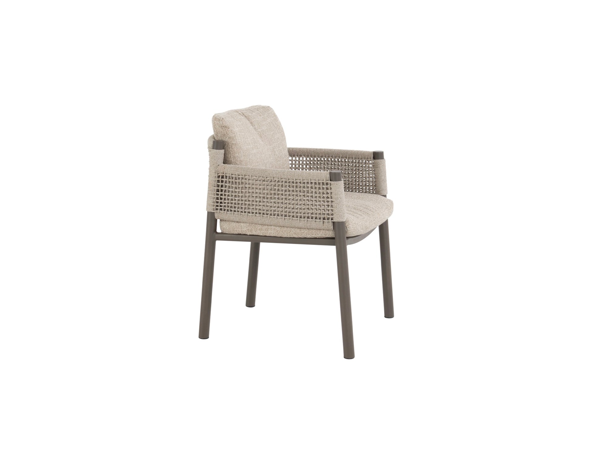 Savanne dining chair terre with 2 cushions - side view
