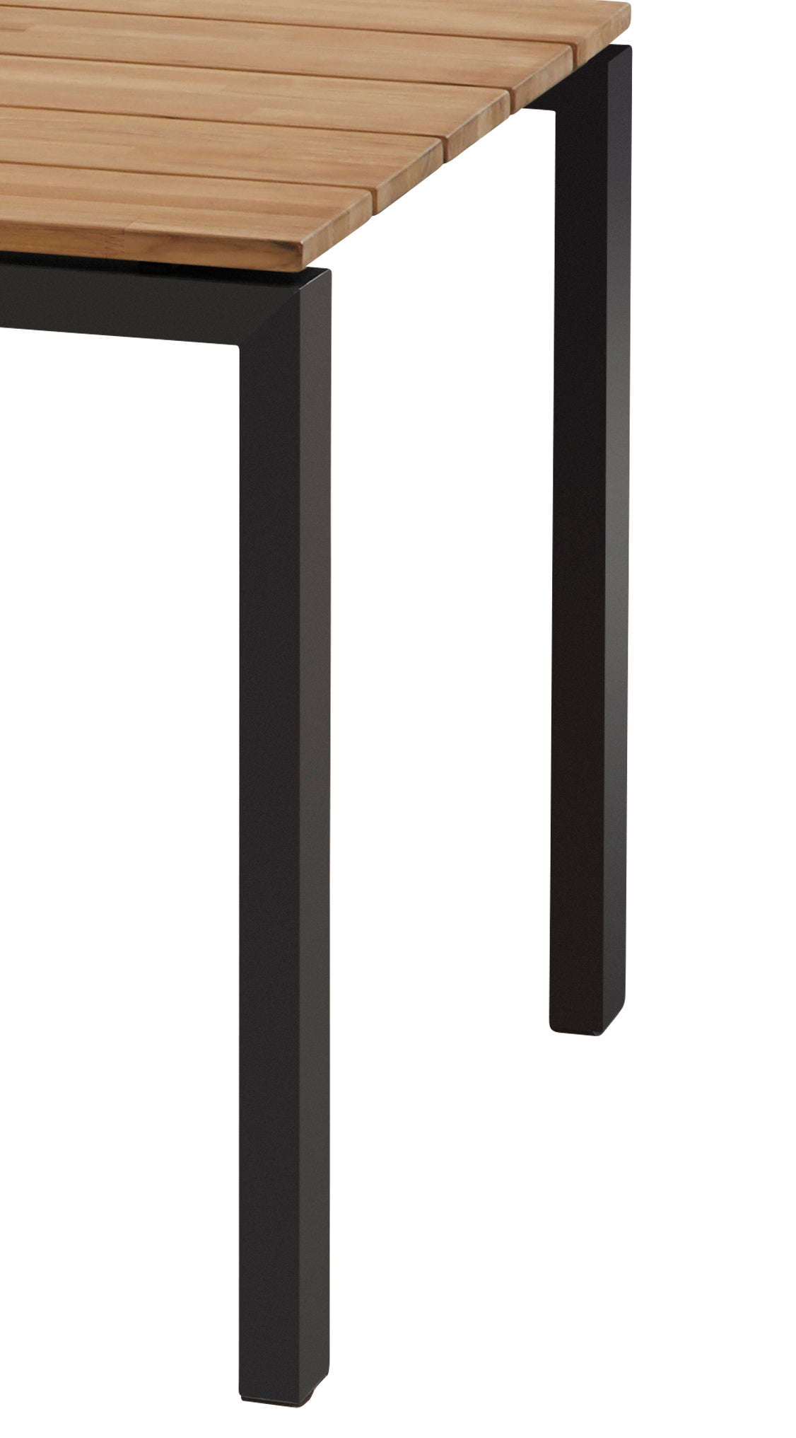 4 Seasons Outdoor Goa frame anthracite with with HPL Slate anthracite 220x95cm - SKU 19547