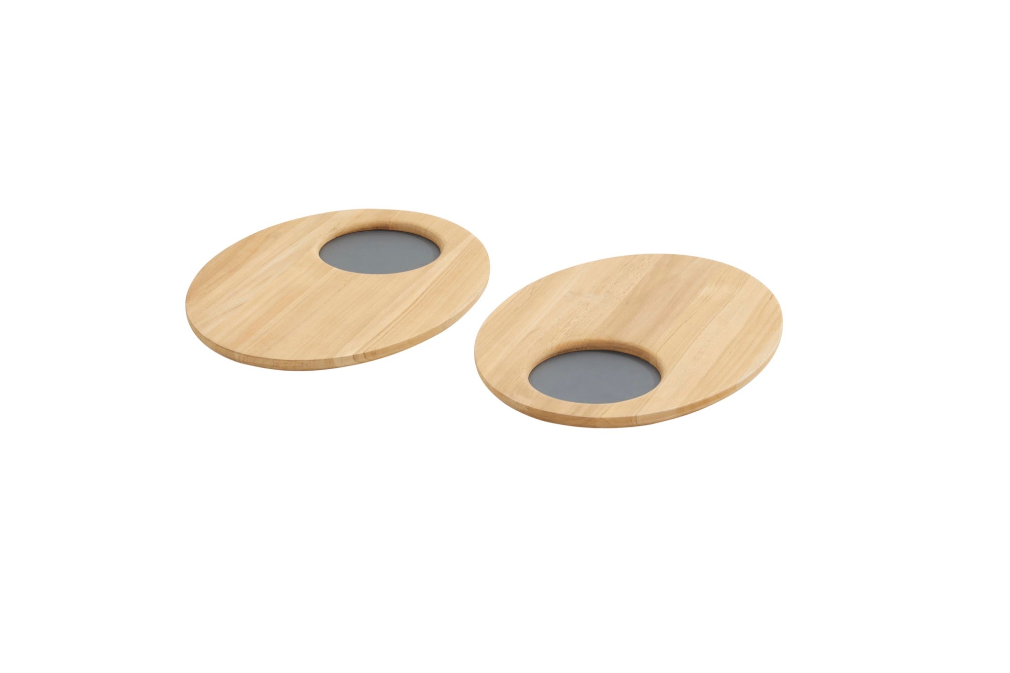 Rubens support tray oval teak alu - detail