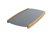 Luz serving tray teak alu - front view