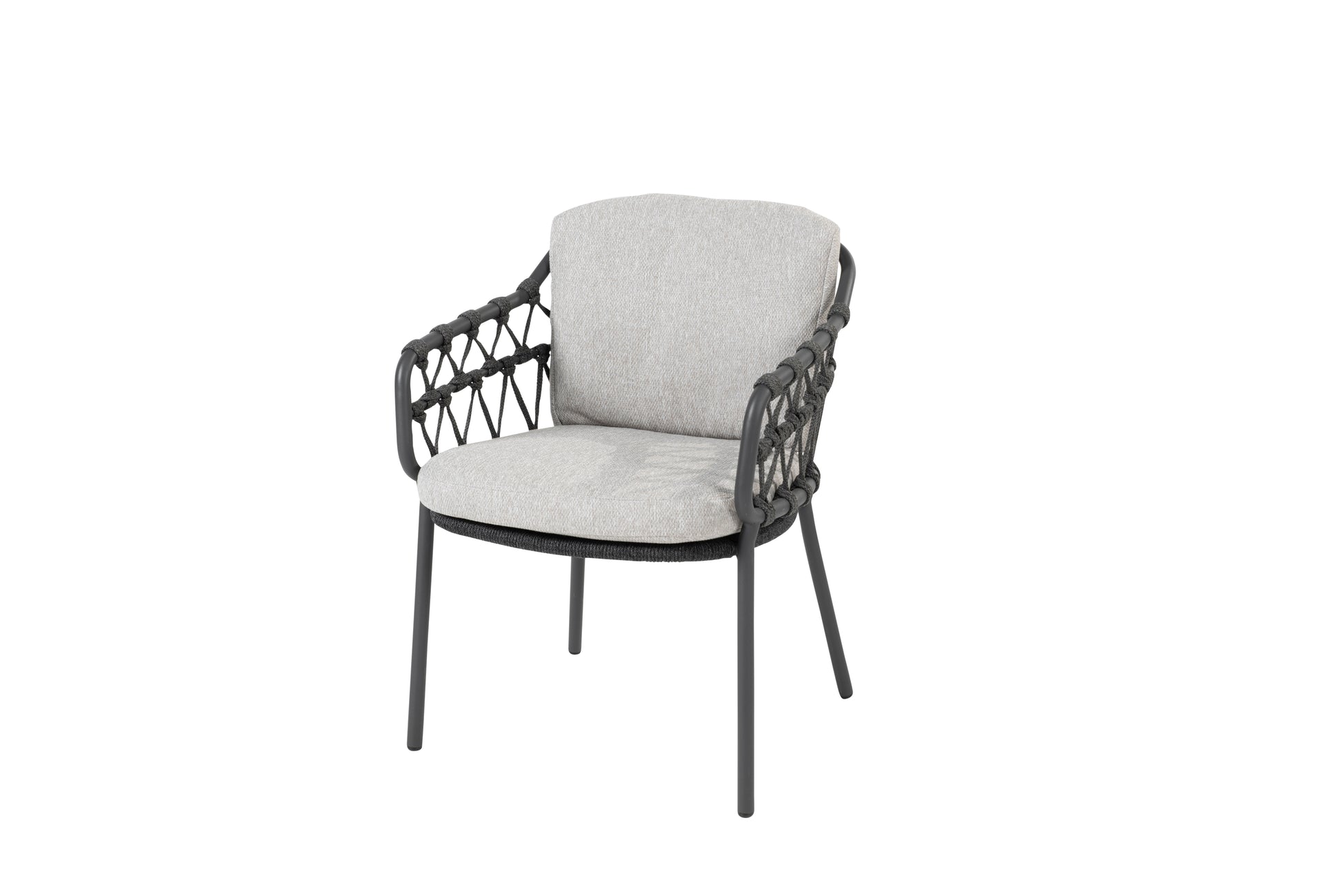 4SO Calpi loungestoel antraciet incl. 2 kussens