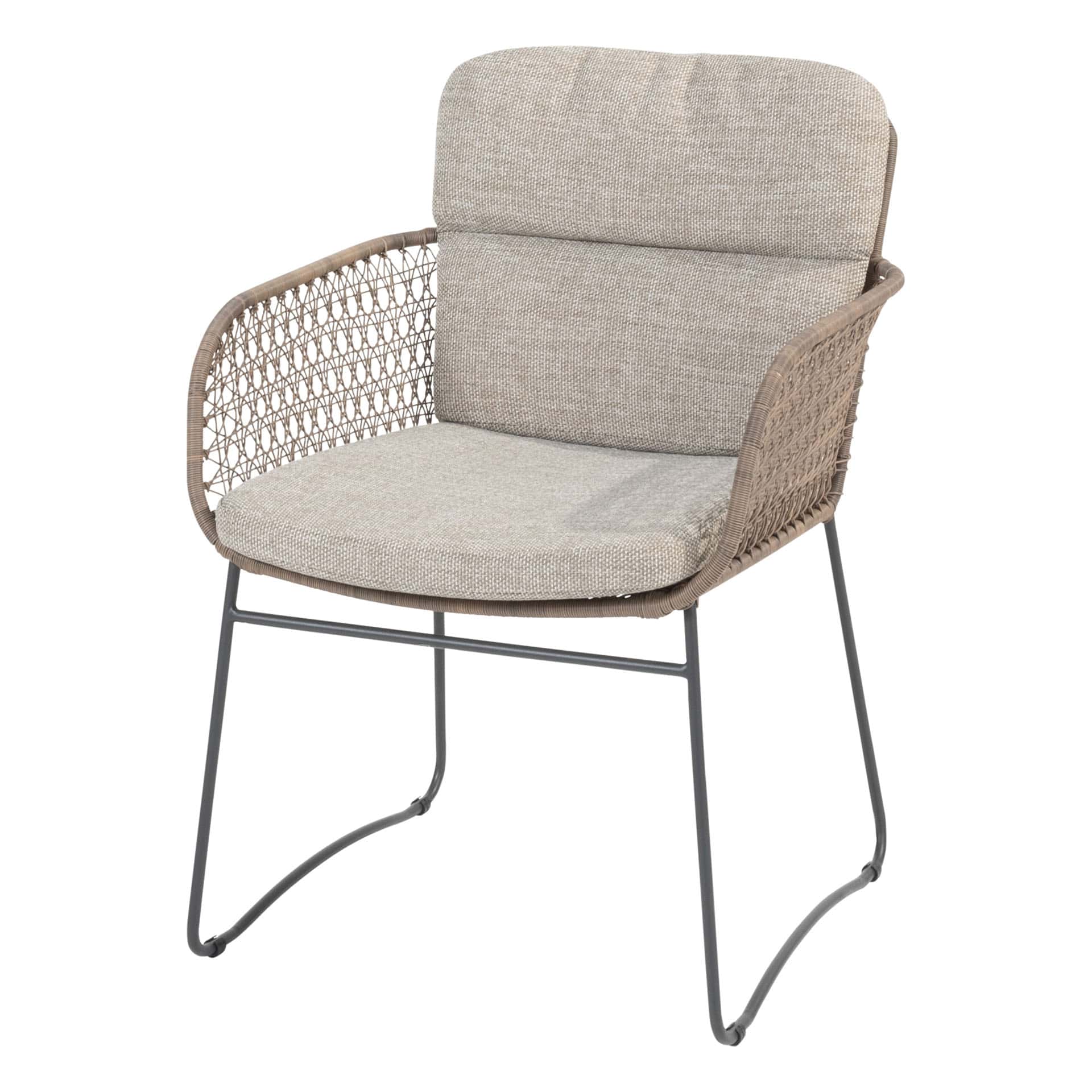 Taste 4SO Aprilla dining pure (4 st.) + Goa tafel HPL slate anthracite 95 cm