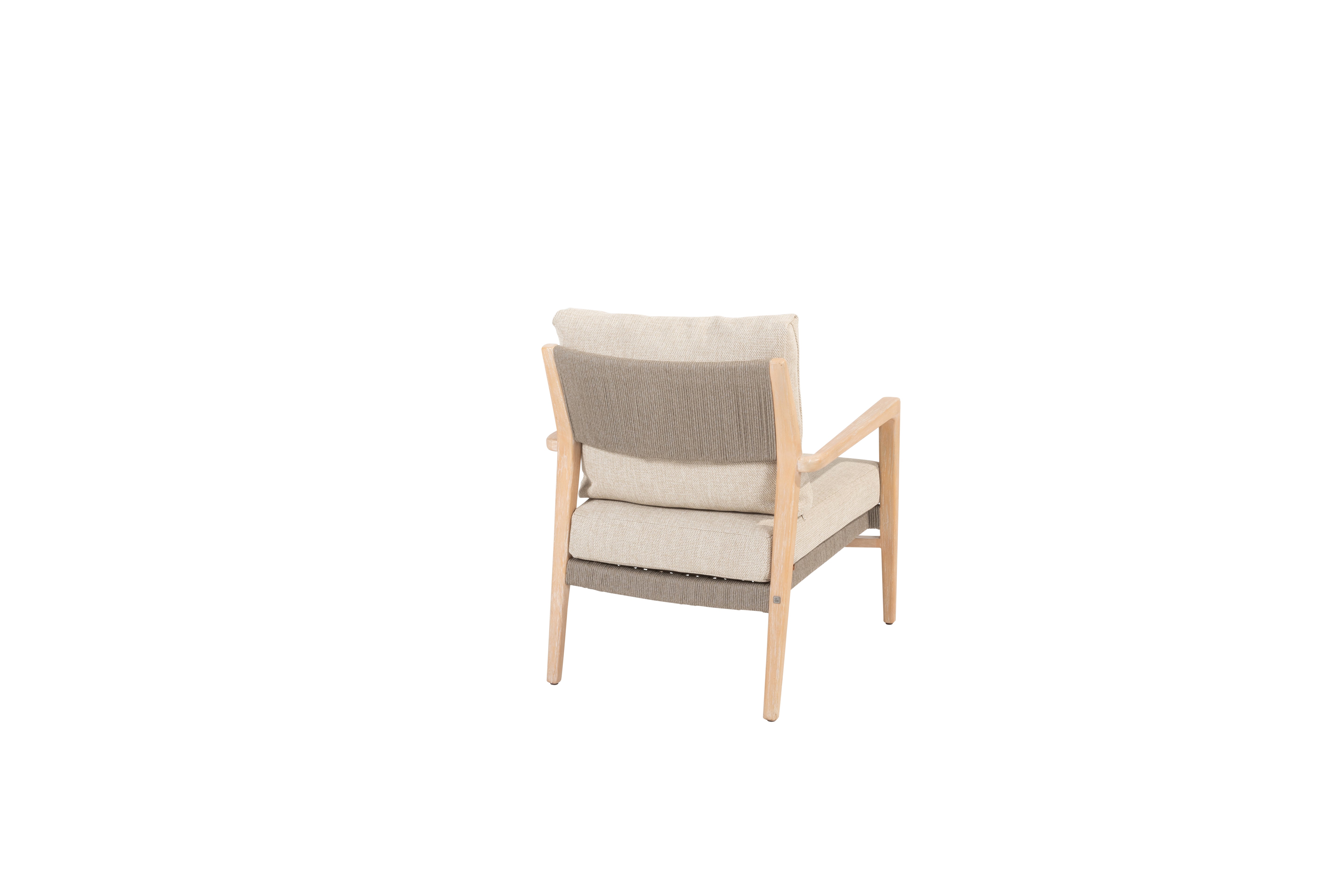 4SO Julia low dining stoel taupe incl. 2 kussens - afbeelding 3