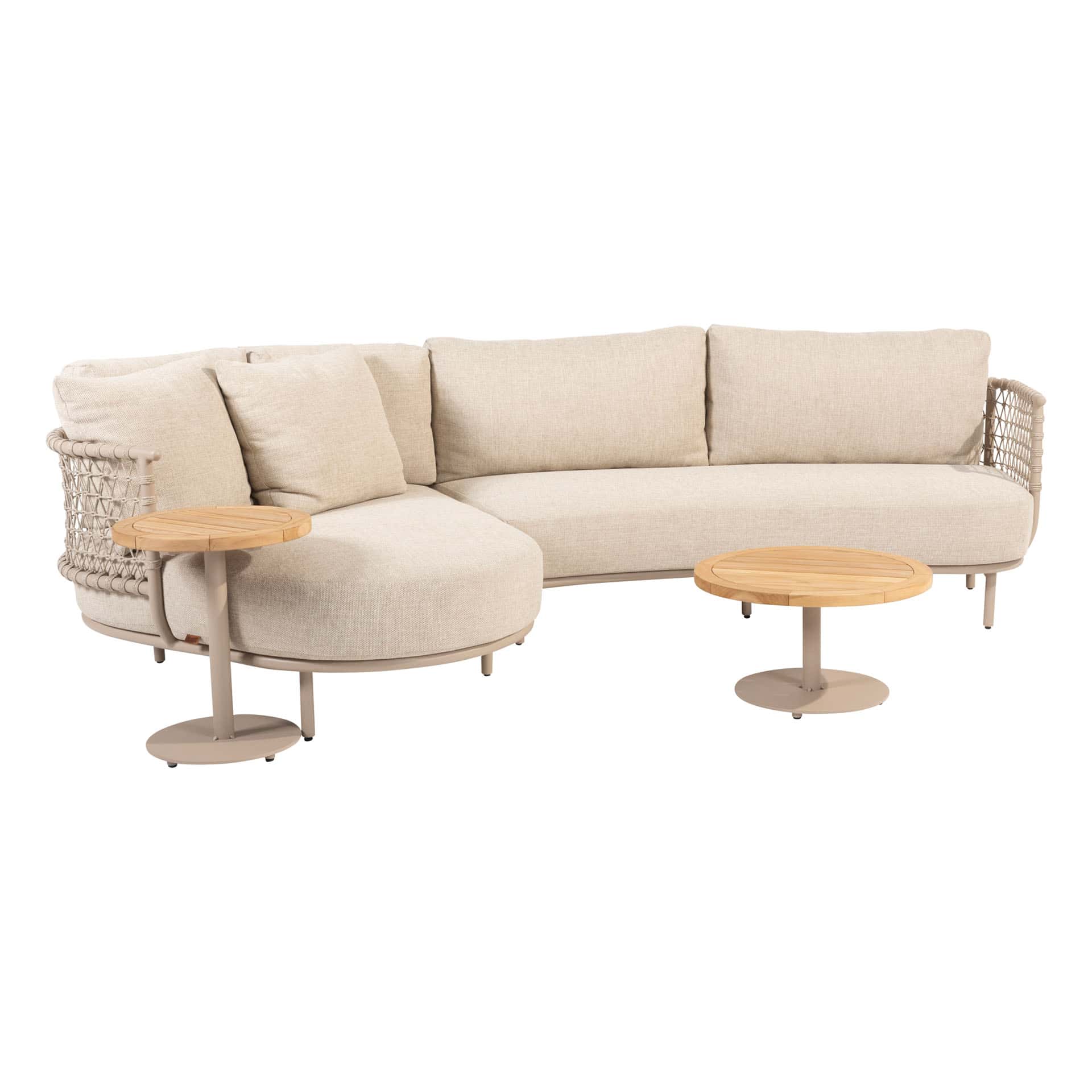 4SO Sardinia lounge set sofa met Volta tafels (3 st.)
