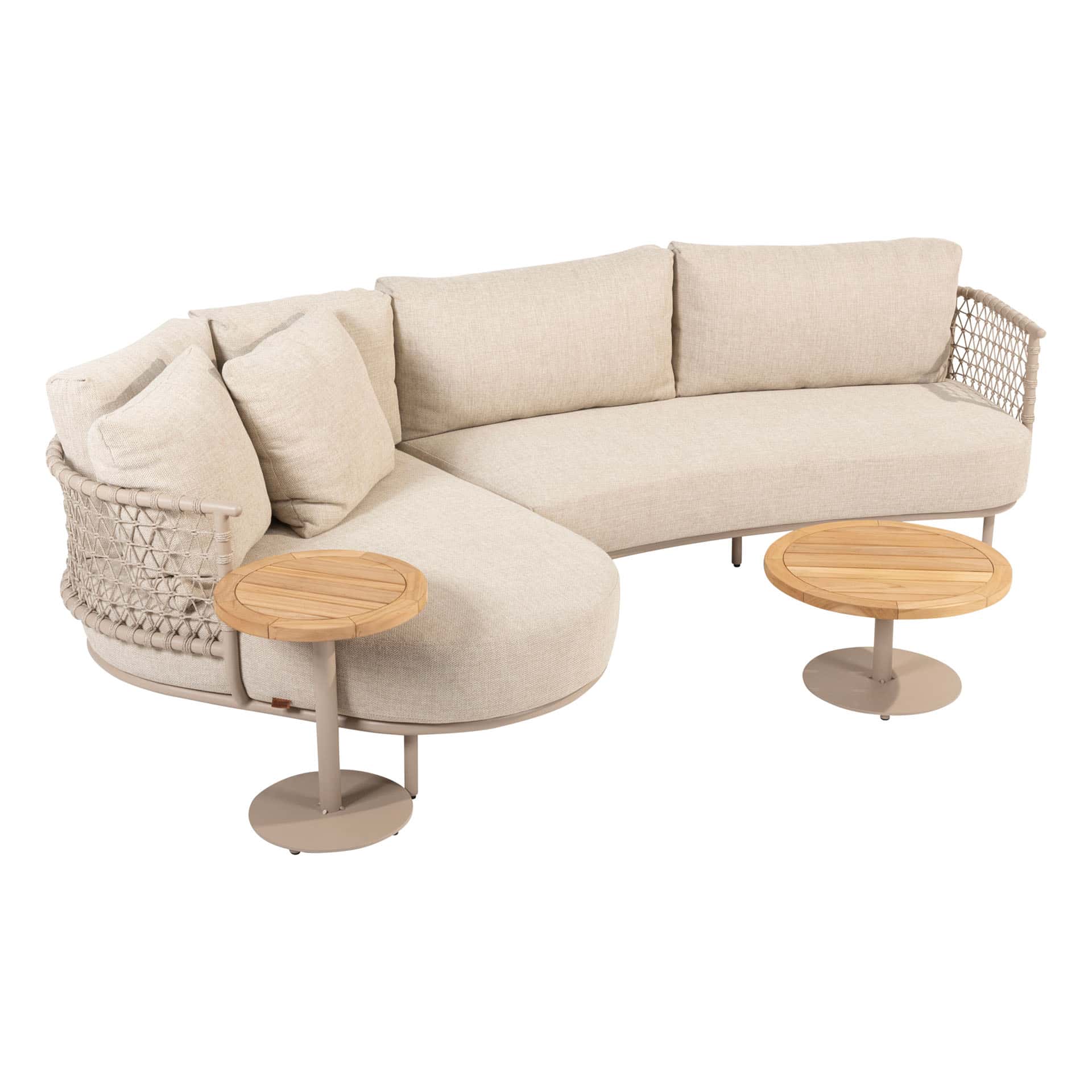 4SO Sardinia lounge set sofa met Volta tafels (4 st.)