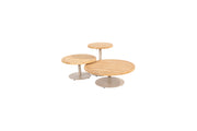 Volta salontafels set van 3 - Latte