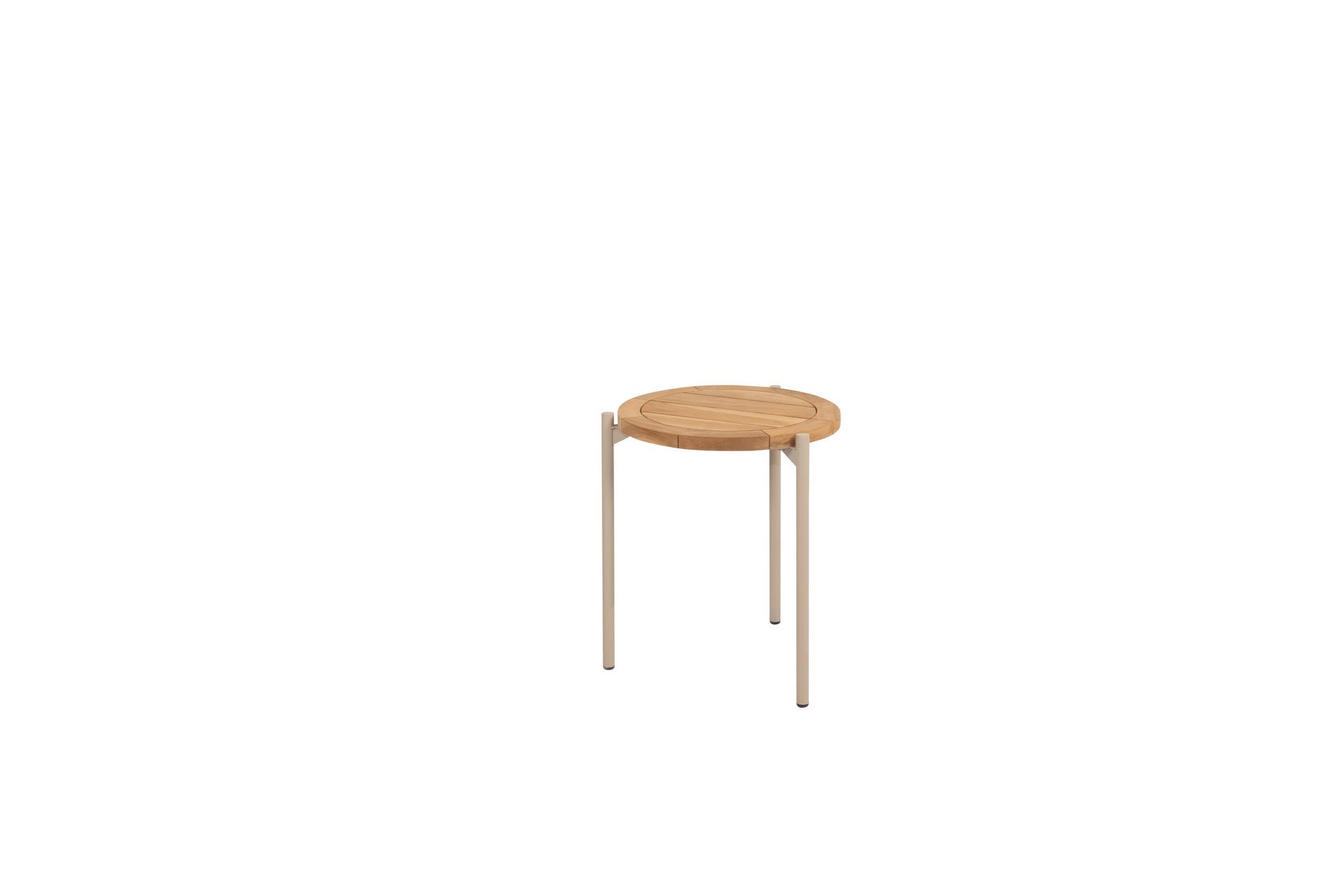 4SO Yoga side table latte natural teak 45 cm. (H55) - SKU 214094