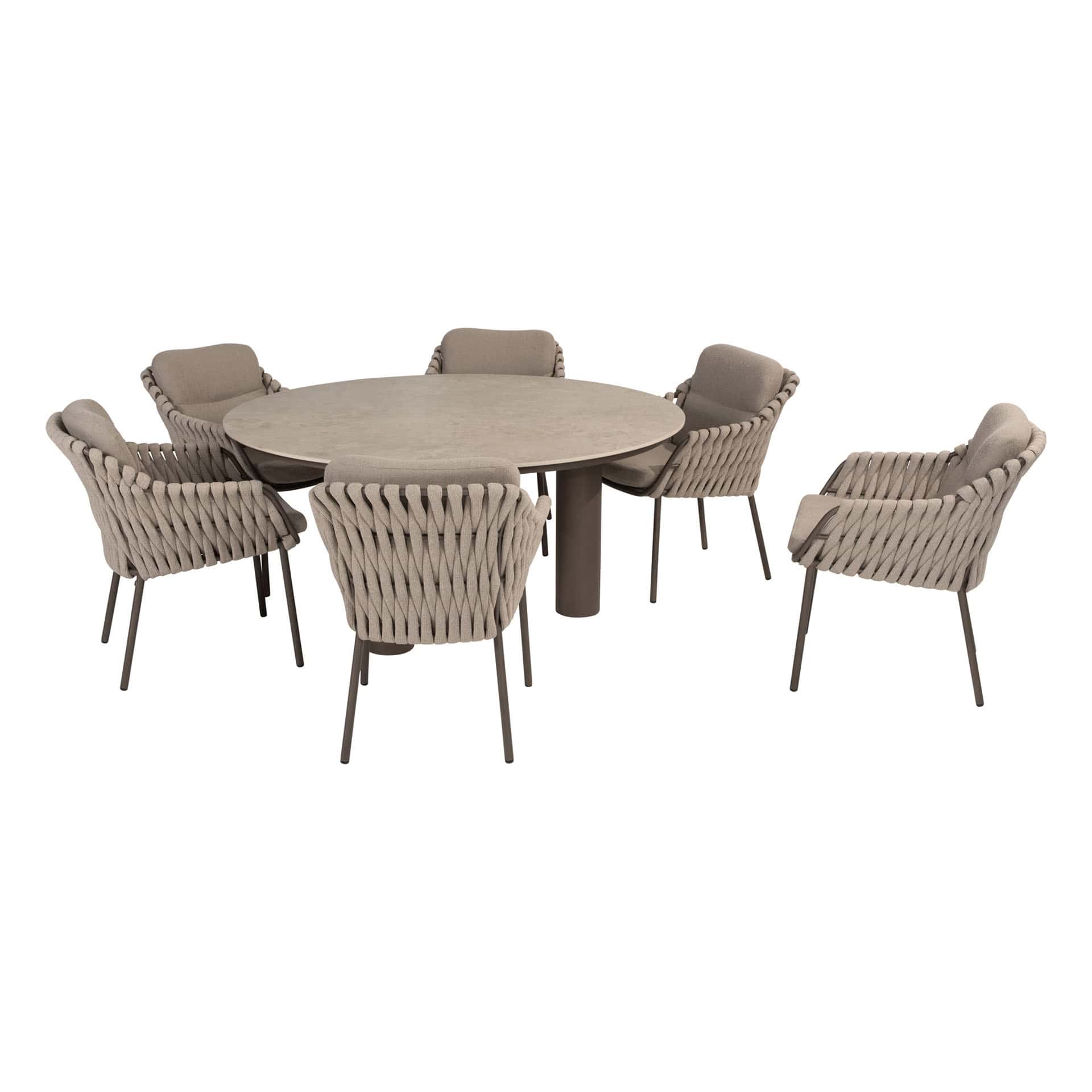 4SO Montera dining set (6 st.) met Arizona tafel ⌀160cm
