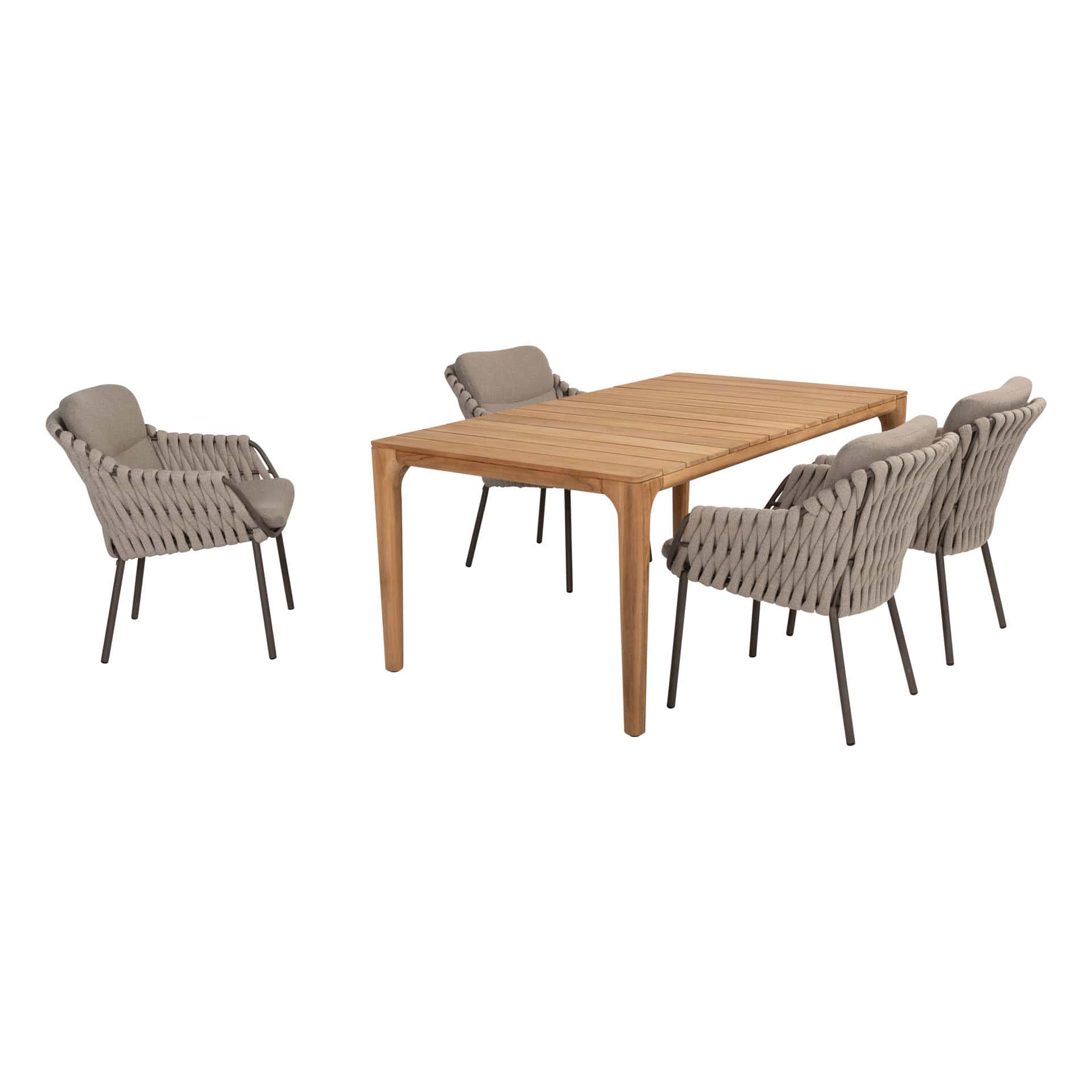 4SO Montera dining set (4 st.) + Taste 4SO Liam tafel 180x100cm