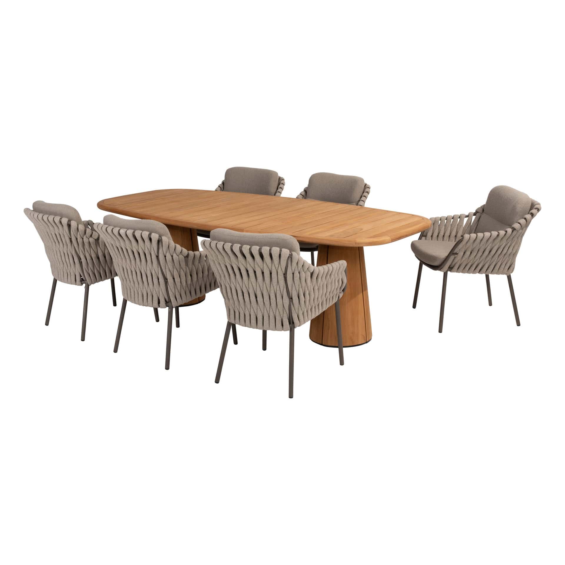 4SO Montera dining set (6 st.) + Taste 4SO Capri tafel 240x110cm