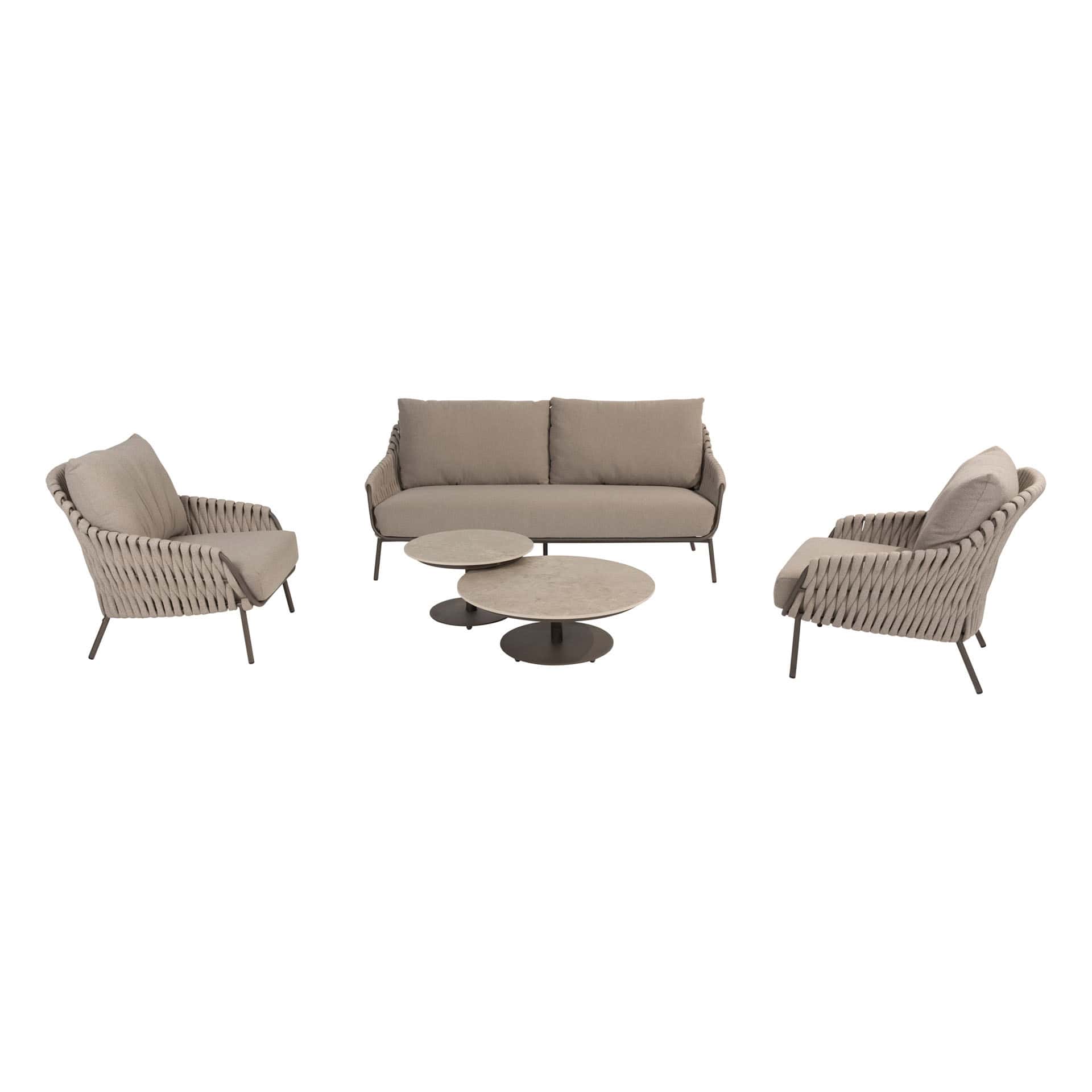 4SO Montera lounge set met Boaz salontafels (6 st.)